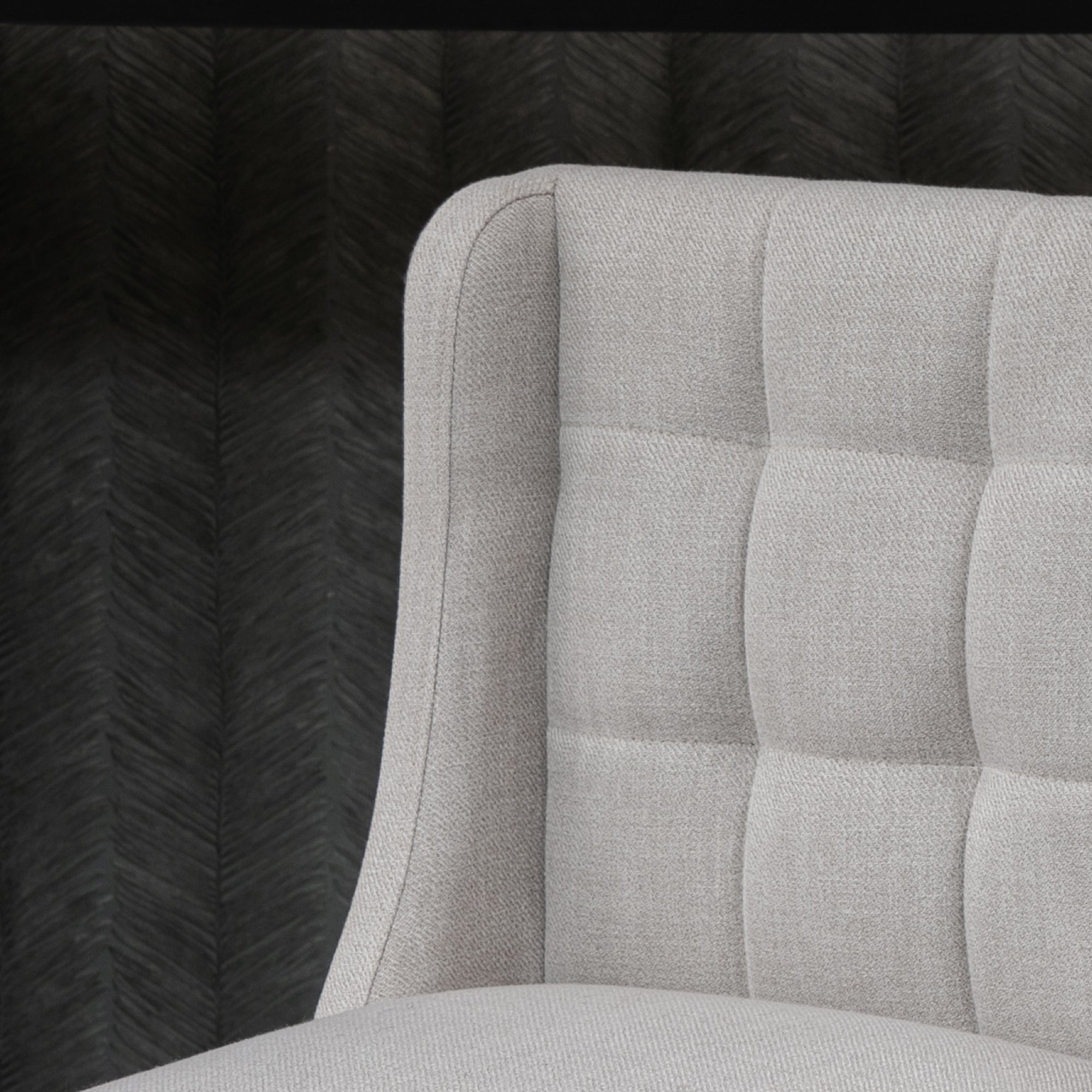 Set of 2 Bar Stools with Backrest, Solid Wood, Grey + Natural