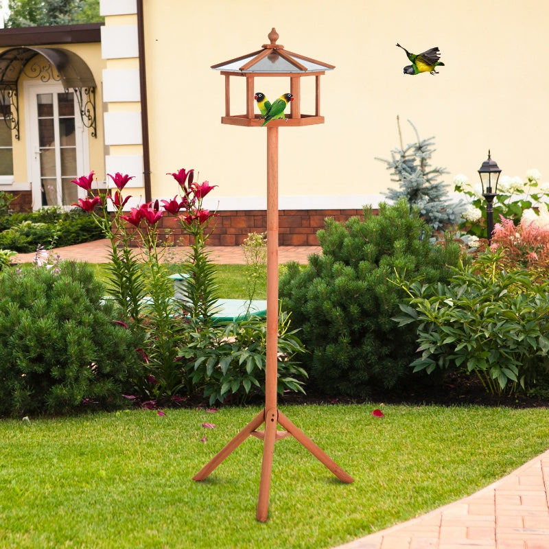 Wooden Bird Table Garden Feeding Station, 153cm