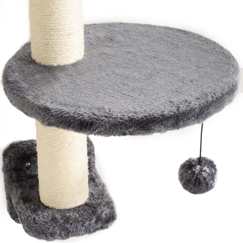 Cat Climbing Wall Set 4-Piece Hammock Bridge Dark Grey