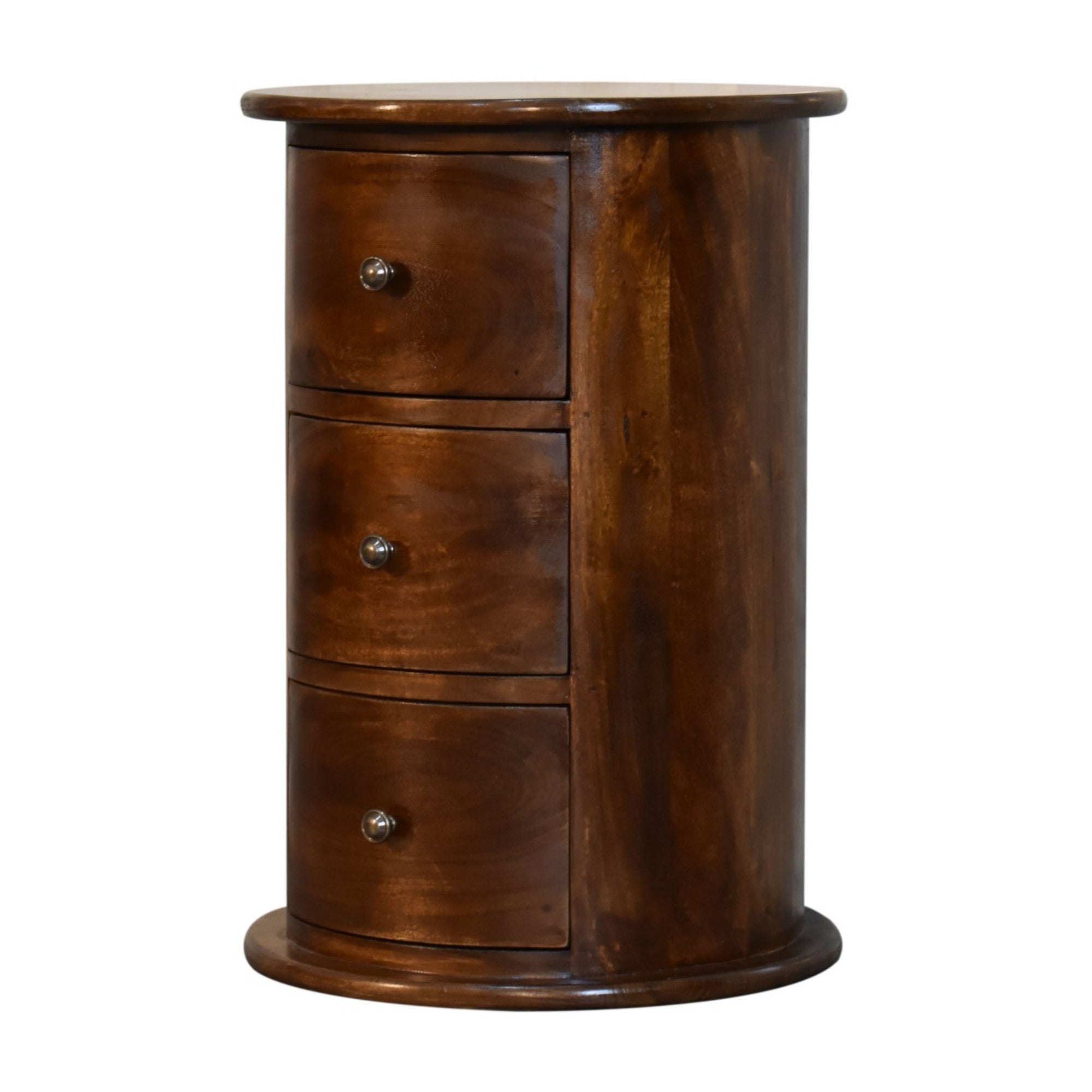 Darcy Bedside, 1 Drawer, Solid Wood Dark Brown
