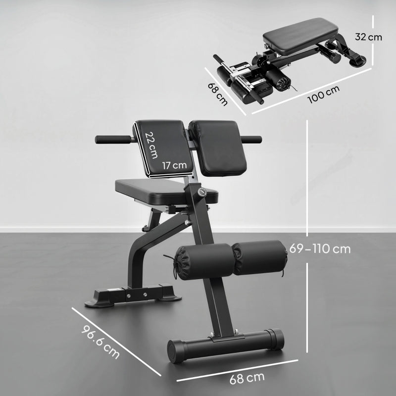 Training Bench Steel Frame - Black