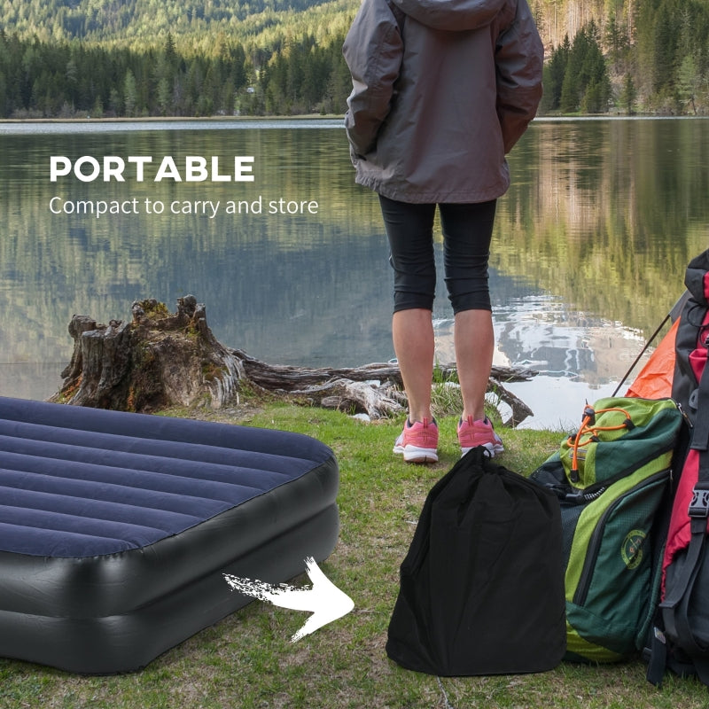 King-Size Air Bed, Built-in Electric Pump and Carry Bag