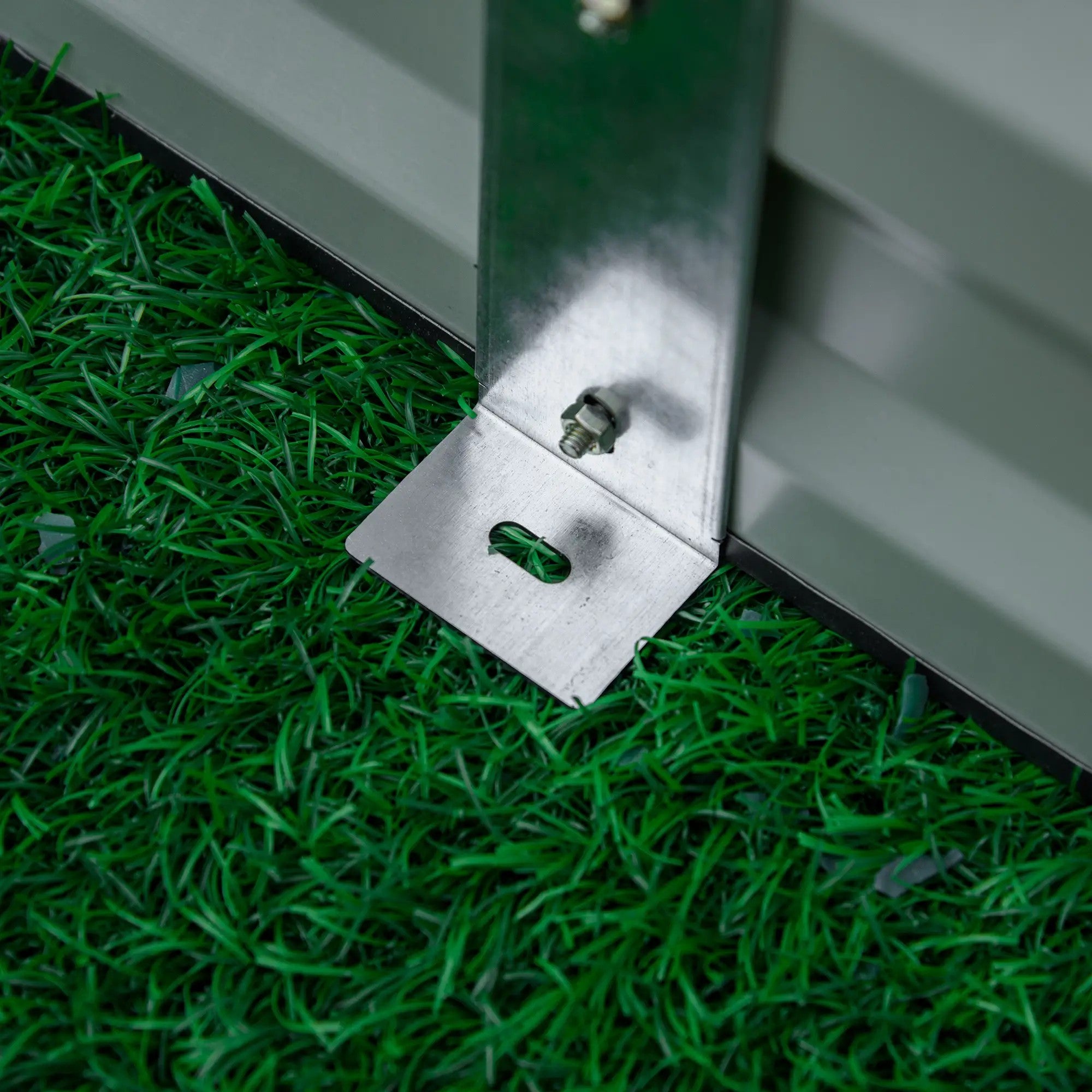 Raised Garden Bed, Open Base Easy Assembly Steel, Grey