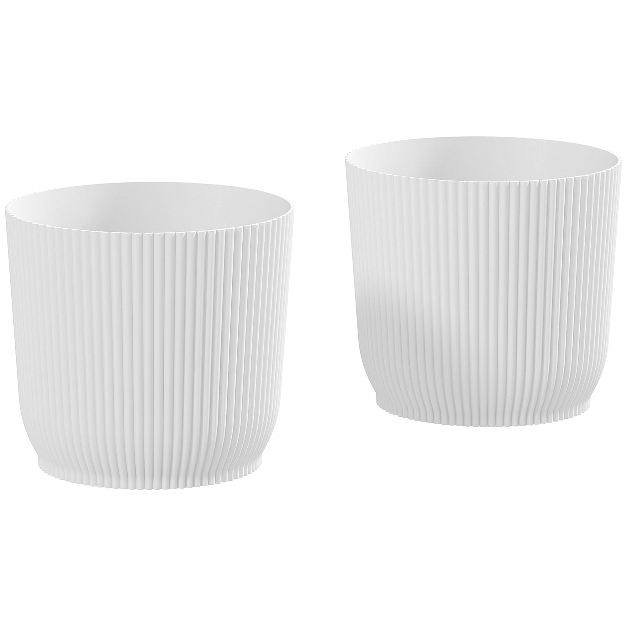 Planters Set of Two Ф22cm White