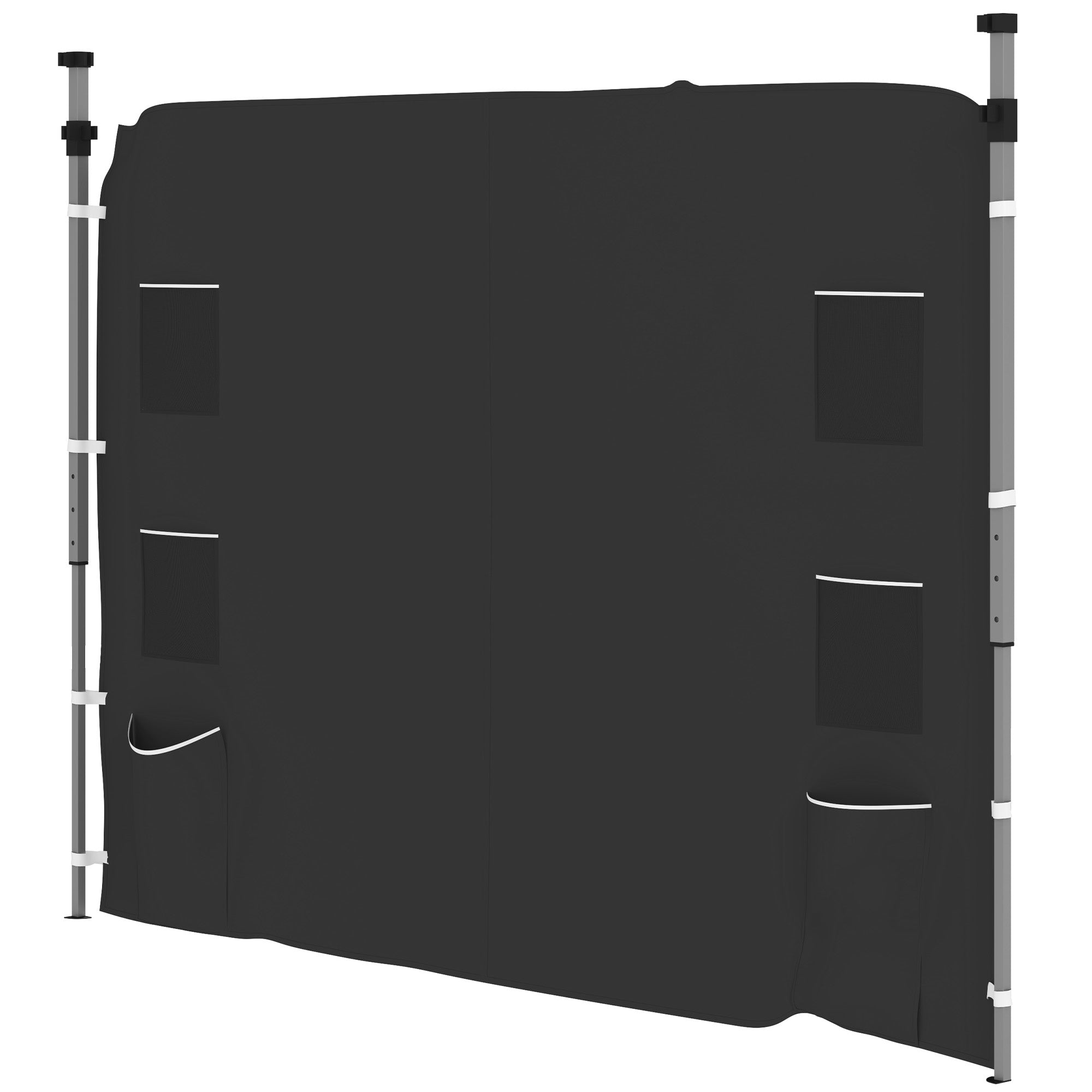 Replacement Gazebo Sidewall, 195 x 295cm, Black