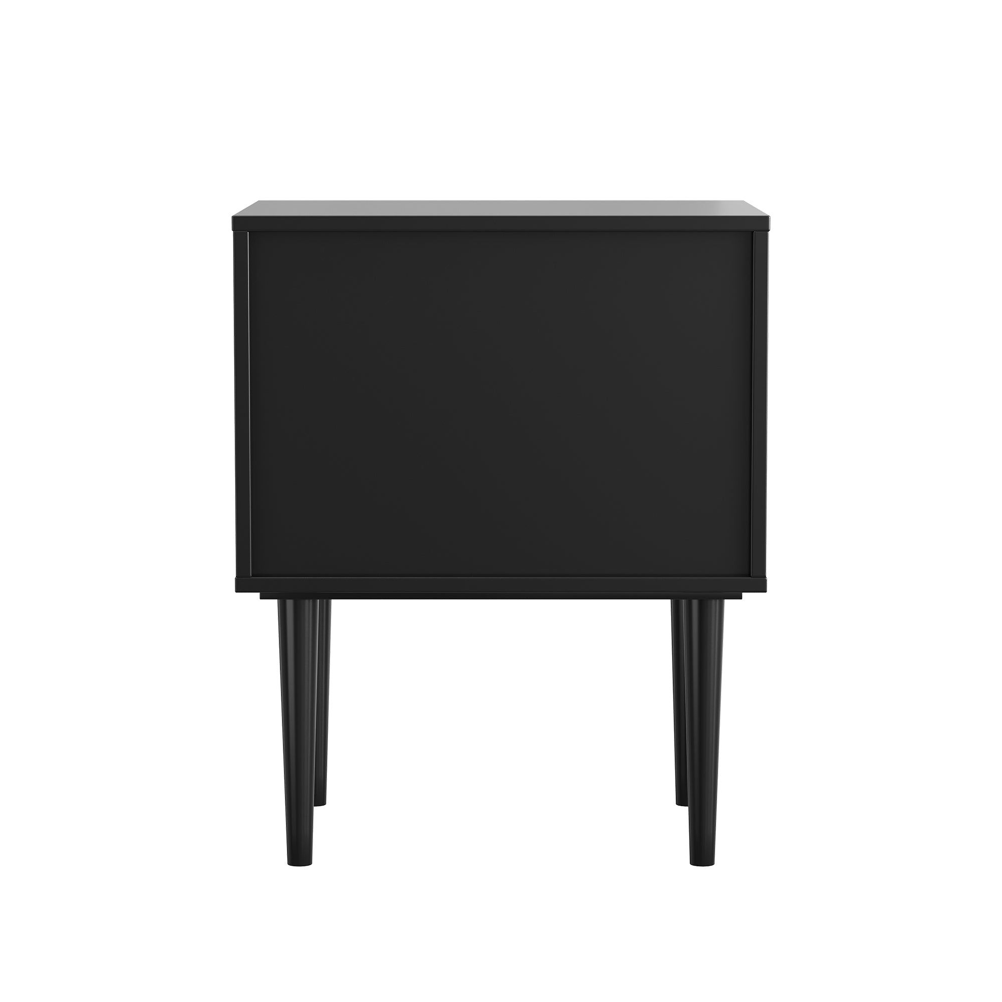 Retro Industrial Bedside Table 2 Drawers 51x38x66cm Vintage Brown