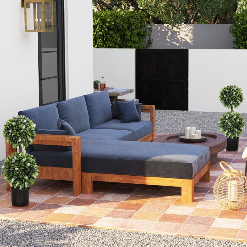 Artificial Plants, UV-resistant, 70 cm, Green, Set of 2