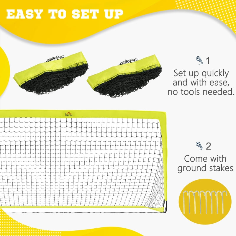 Football Goal Nets, Foldable Outdoor Training Equipment, Yellow