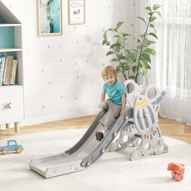 Kids' Slide, Rocket Design, Grey