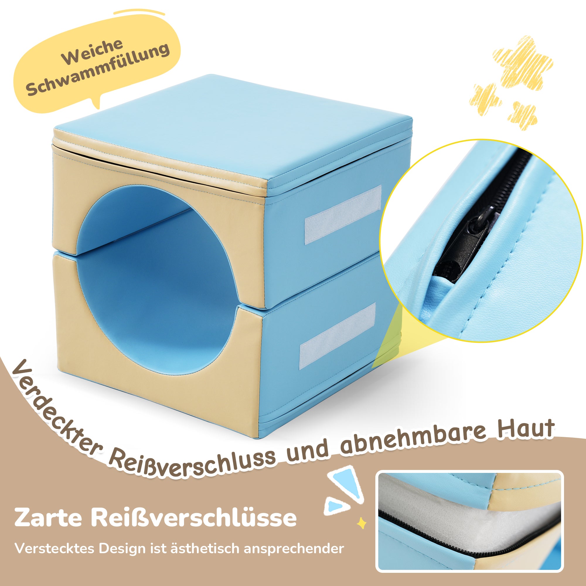 6-in-1 foam building blocks: creative play, crawling, sliding, colorful