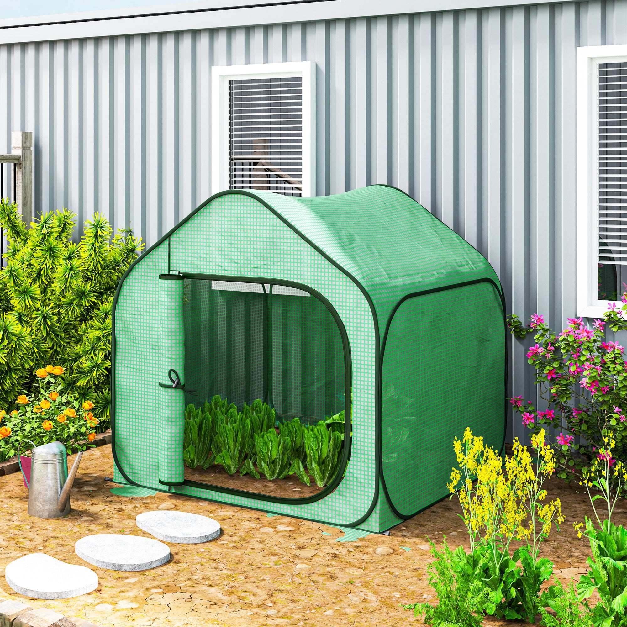 Pop-Up Greenhouse 150 x 148cm Green