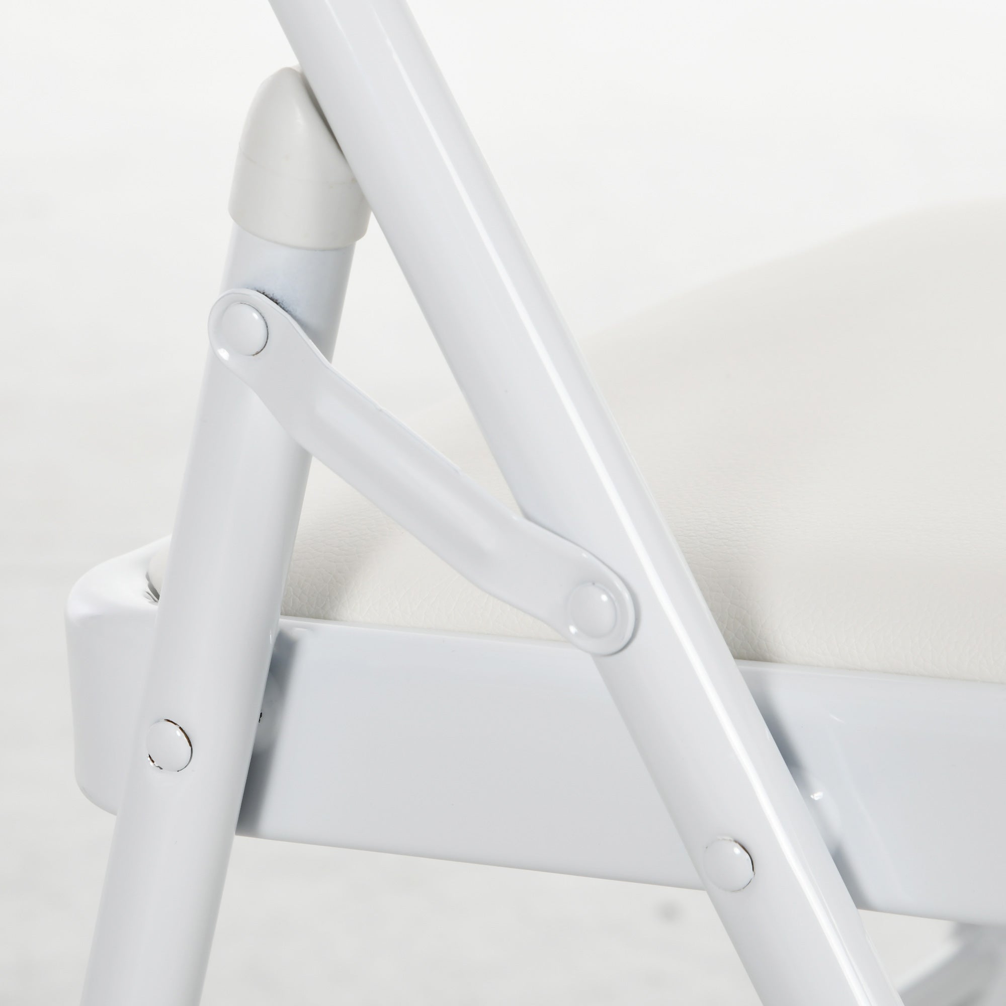 Folding Camping Chair, Padded, Foldable, 120 kg Load, White