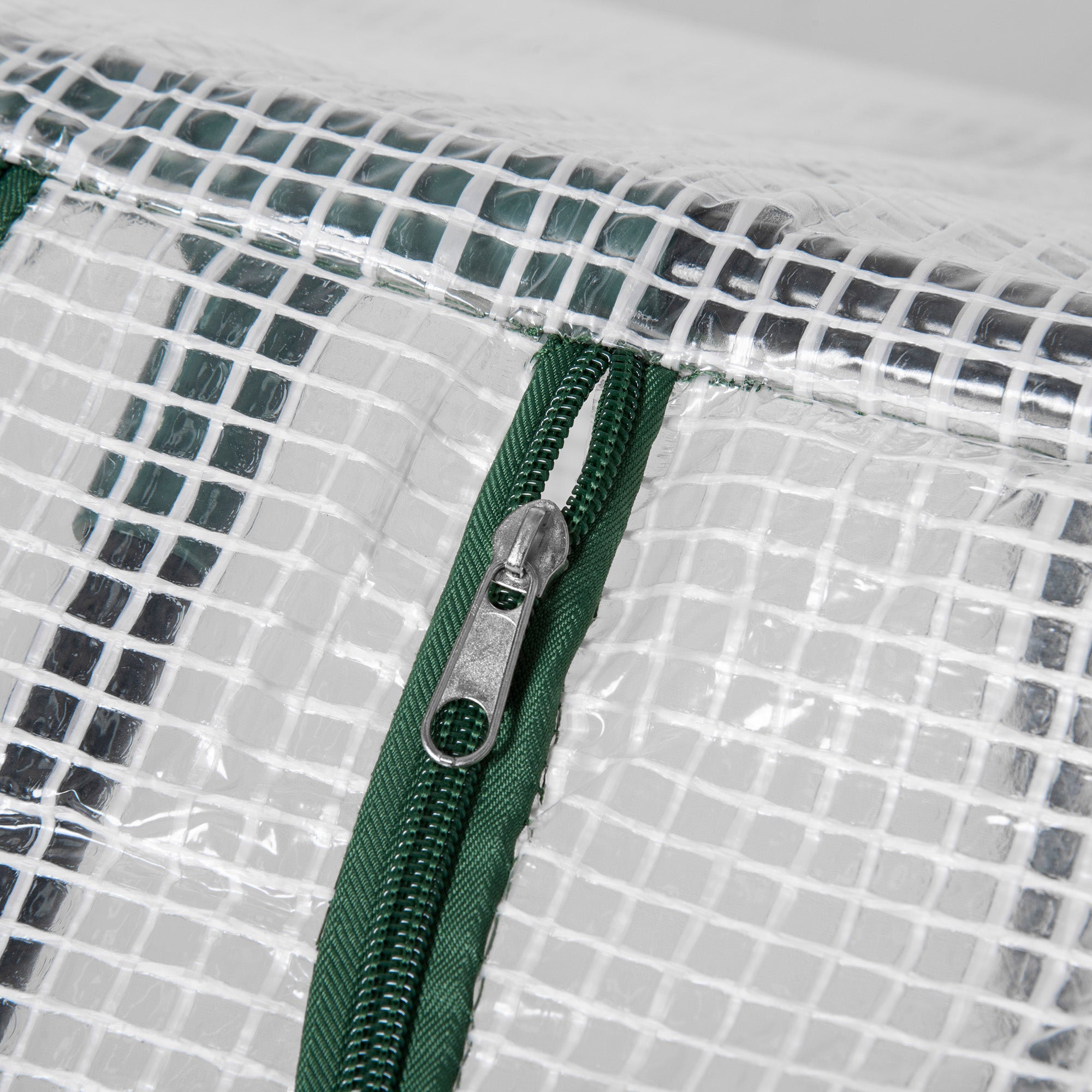 Foil Greenhouse, Window Cold Frame Tomato House 120x60x60cm, White PE