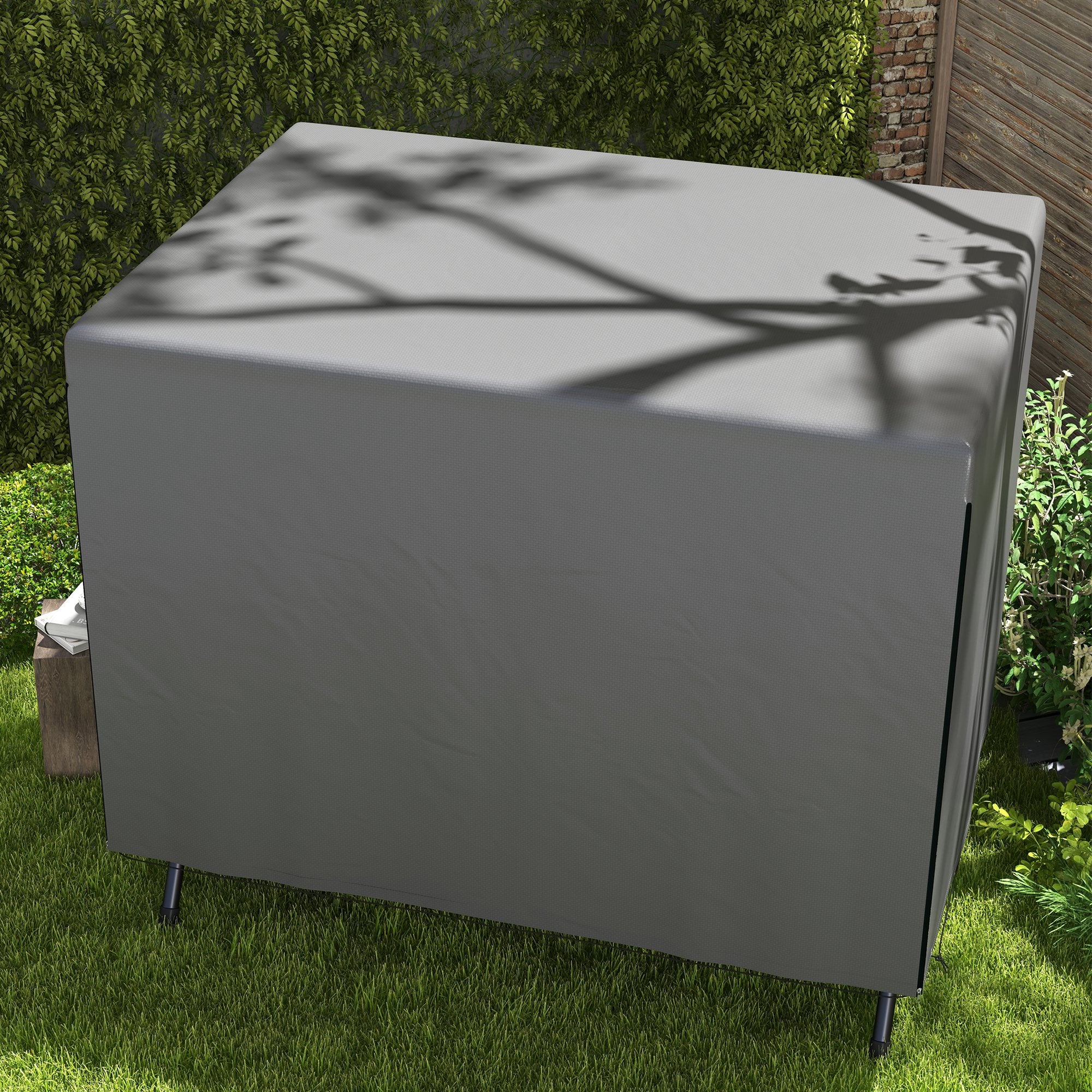 Patio Swing Chair Bench Cover Waterproof Anti-UV, Dark Grey