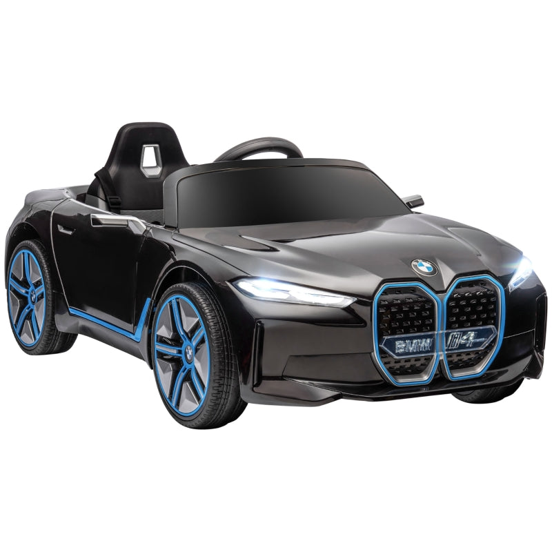 BMW i4 Licensed 12V Electric Ride-On Car, Remote Control, Black