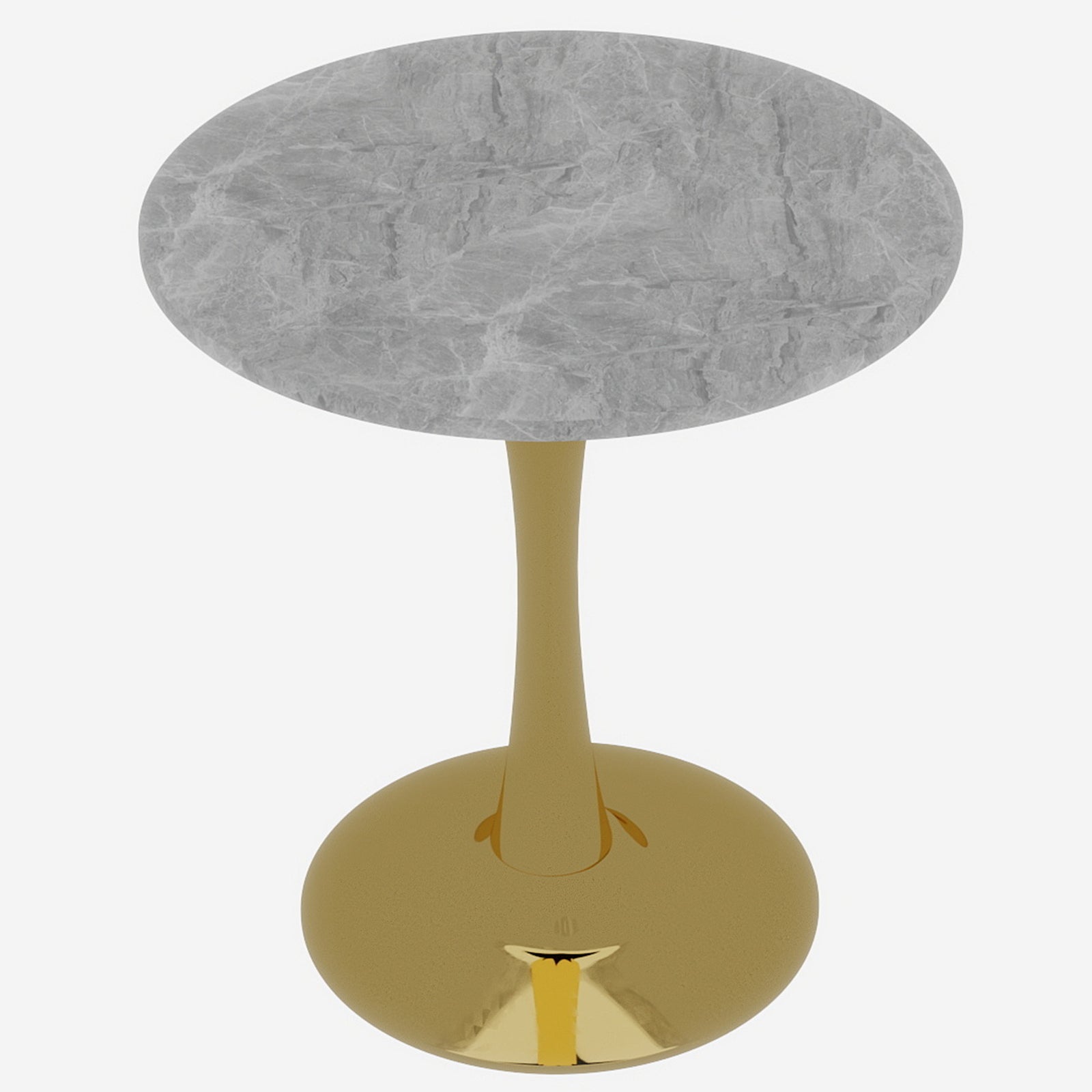 Coffee Table 27.6-inch Round Mid-Century Modern Marble