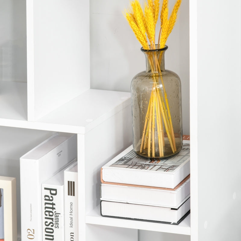 8-Cube Bookcase Tall Display Shelf Standing Storage Rack 70 x 24 x 178cm White