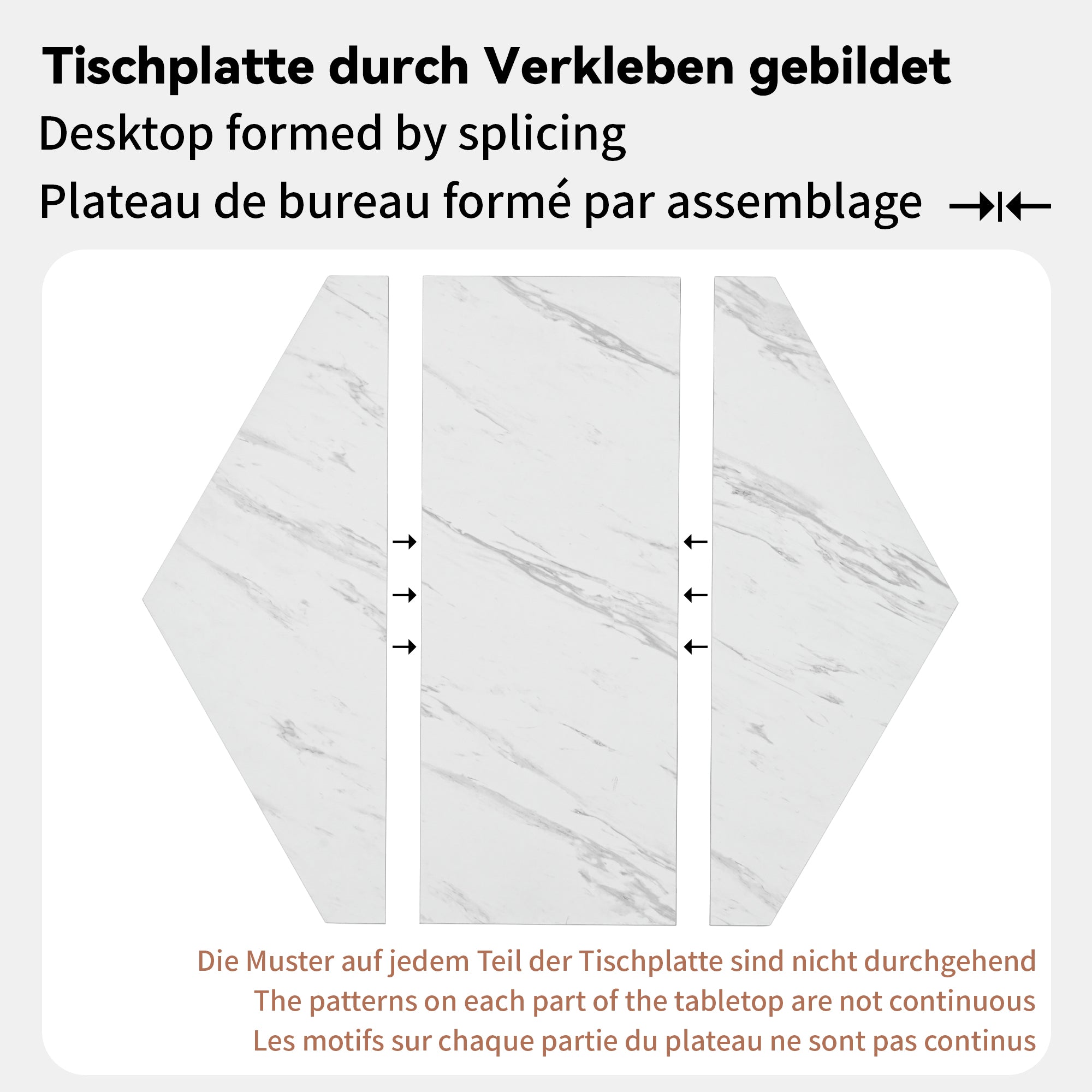 5-Piece Dining Set, Modern Hexagonal Marble Table with 4 Chairs, Black Velvet