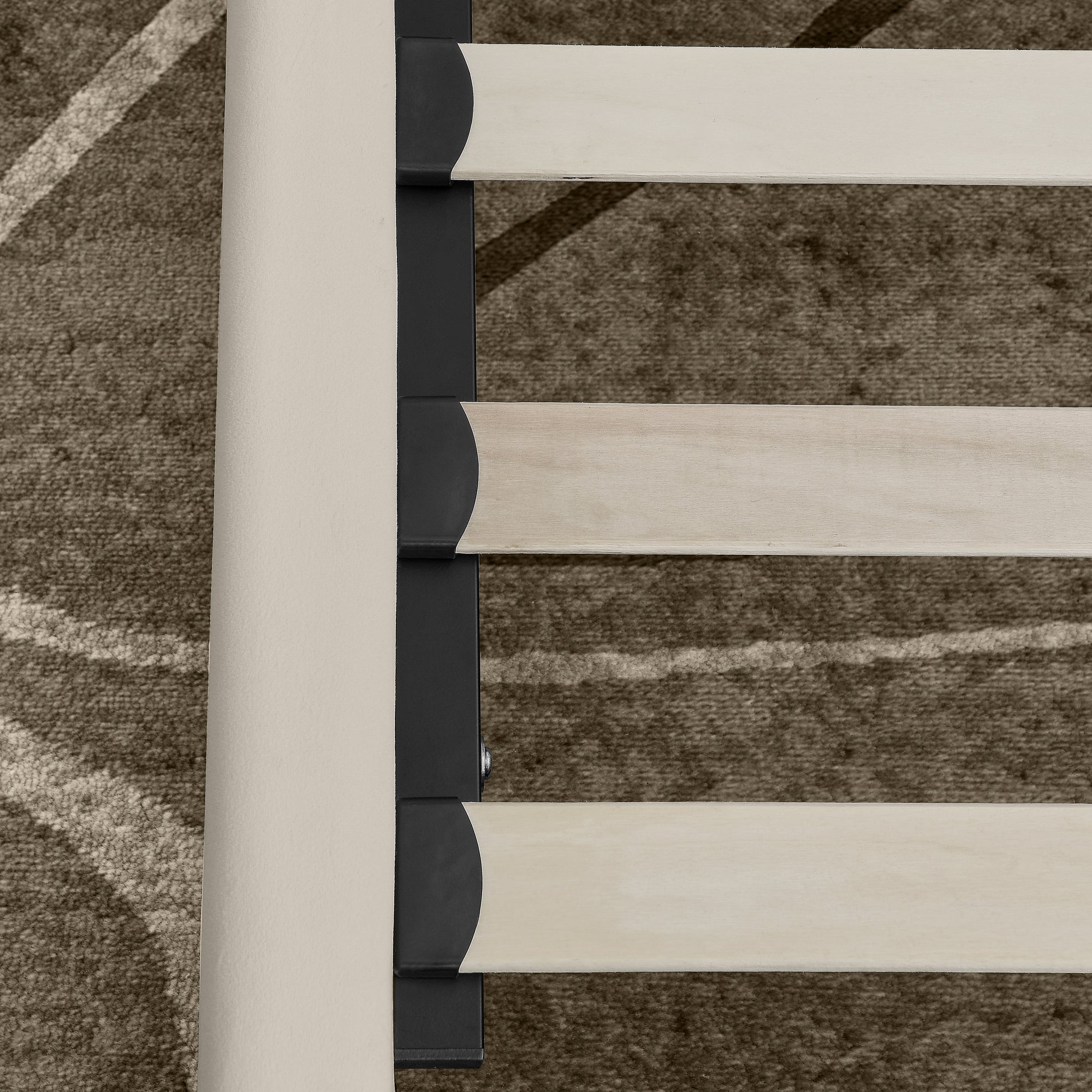 Single Bed 90x200cm High Backrest, Velvet Beige