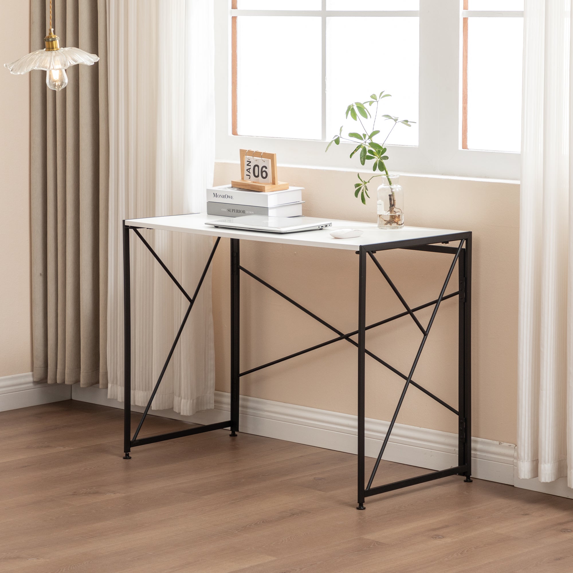 Desk Foldable Easy Install White