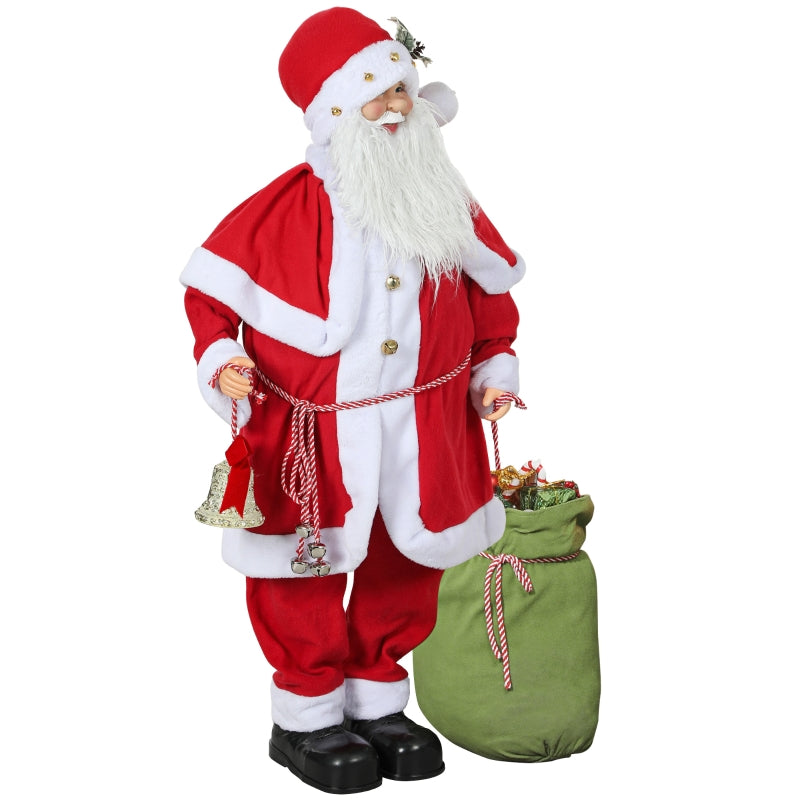 Santa Claus Figurine, Movable, Sound, Music, 140 cm, Red