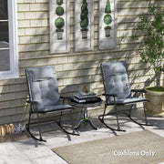 Sunlounger Cushions Water-Repellent Garden Beach Deck Chair 50 x 116 x 5 cm Light Grey