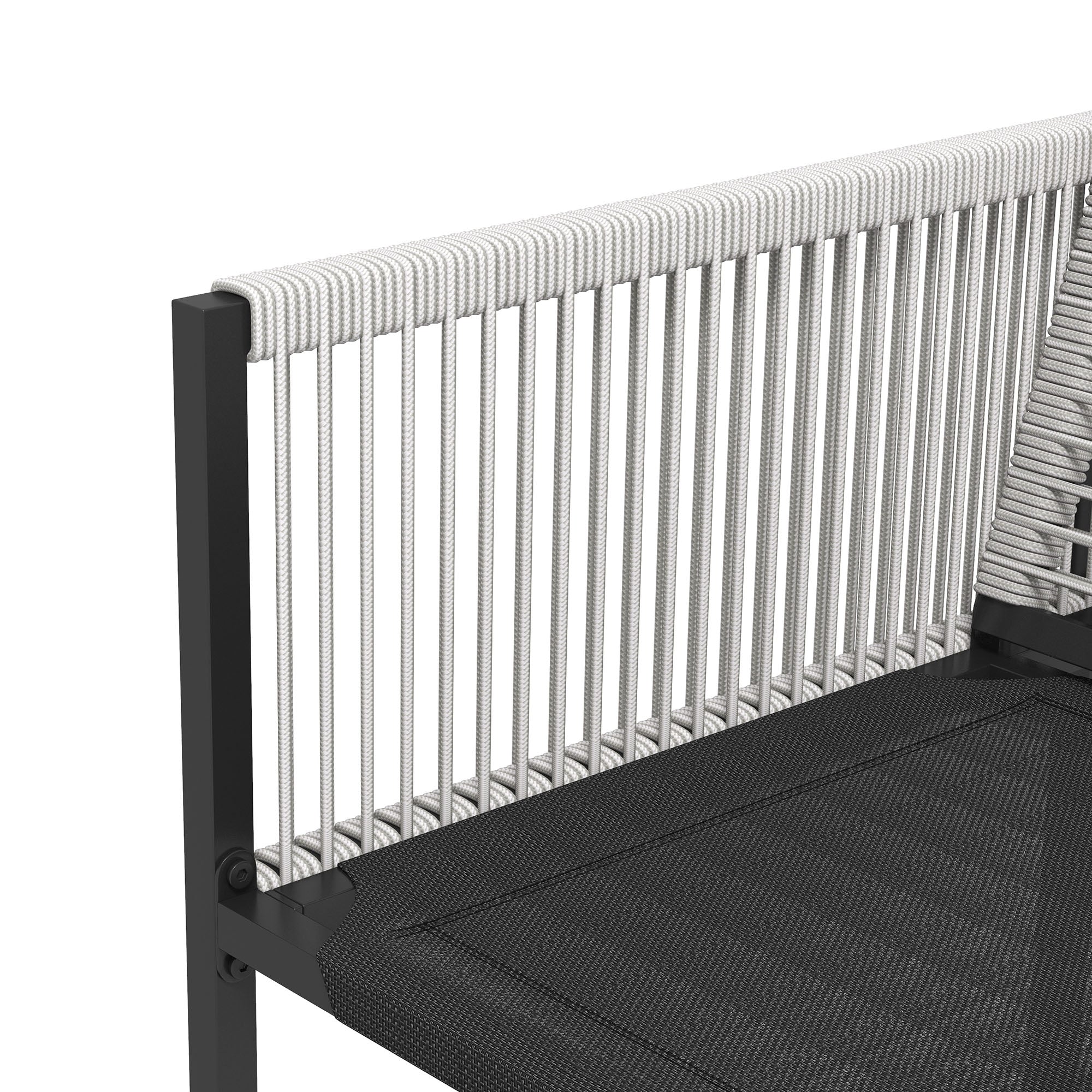 Five-Piece Dining Set with Folding Chairs, Metal Light Grey