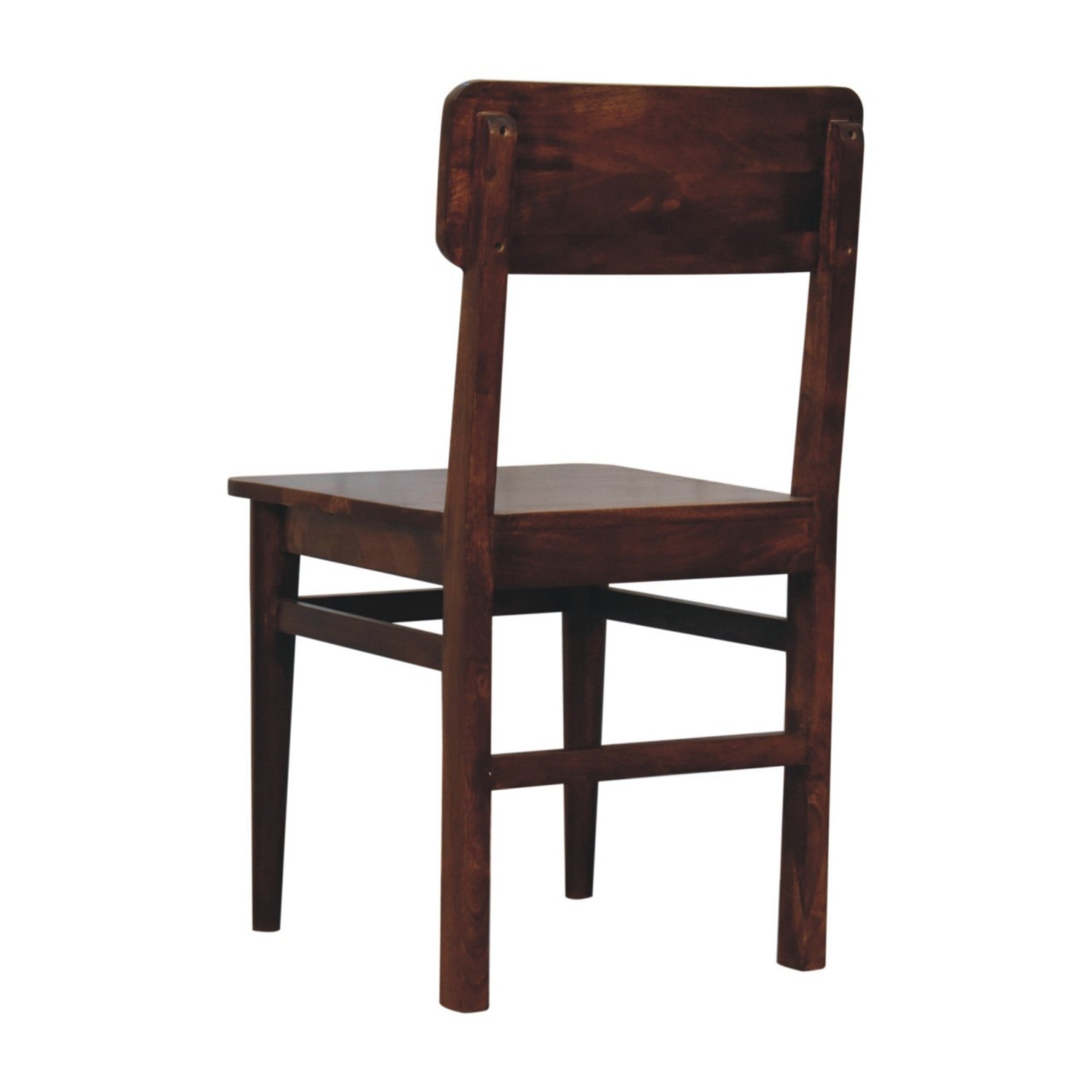 Solid Wood Classic Dining Chair, Chestnut Brown
