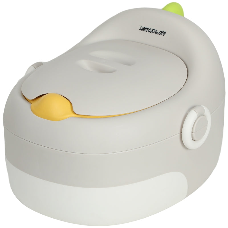 3-in-1 Children's Potty, Removable Seat Faux Leather Upholstery, Grey