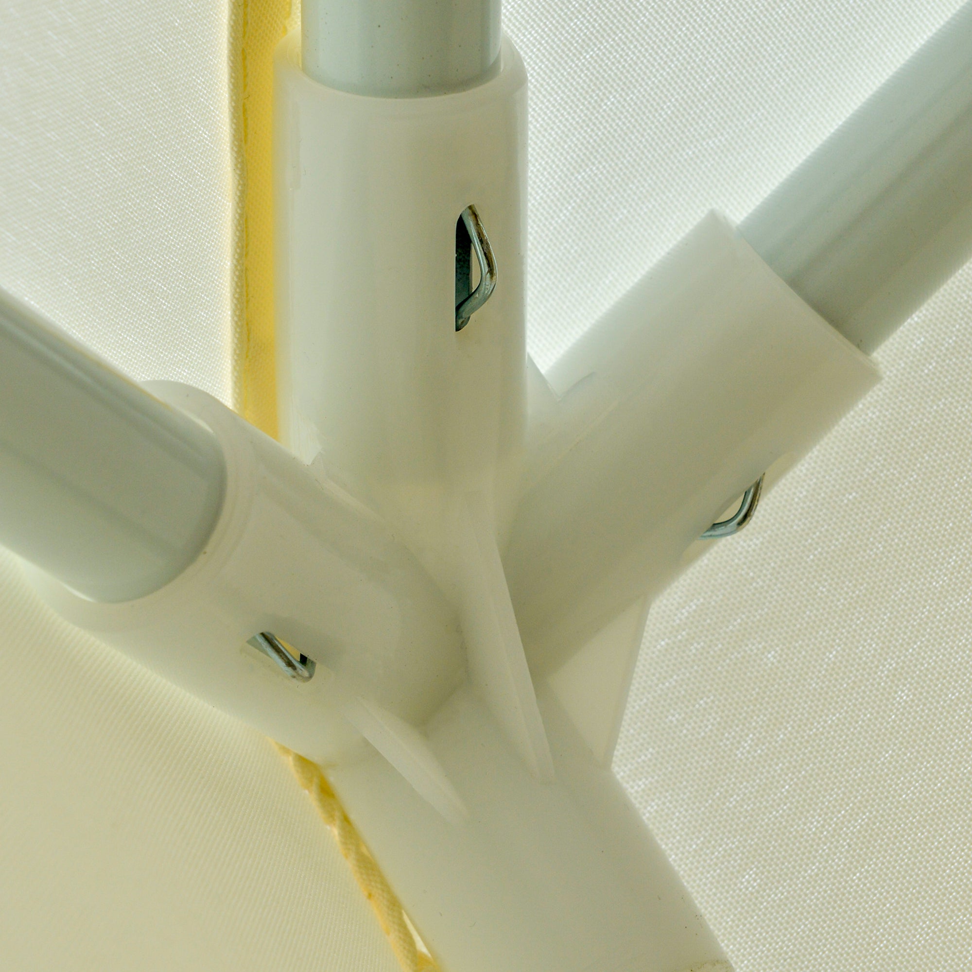 Garden Pavilion 3x3m Weatherproof Party Tent, Metal/Polyester Cream White