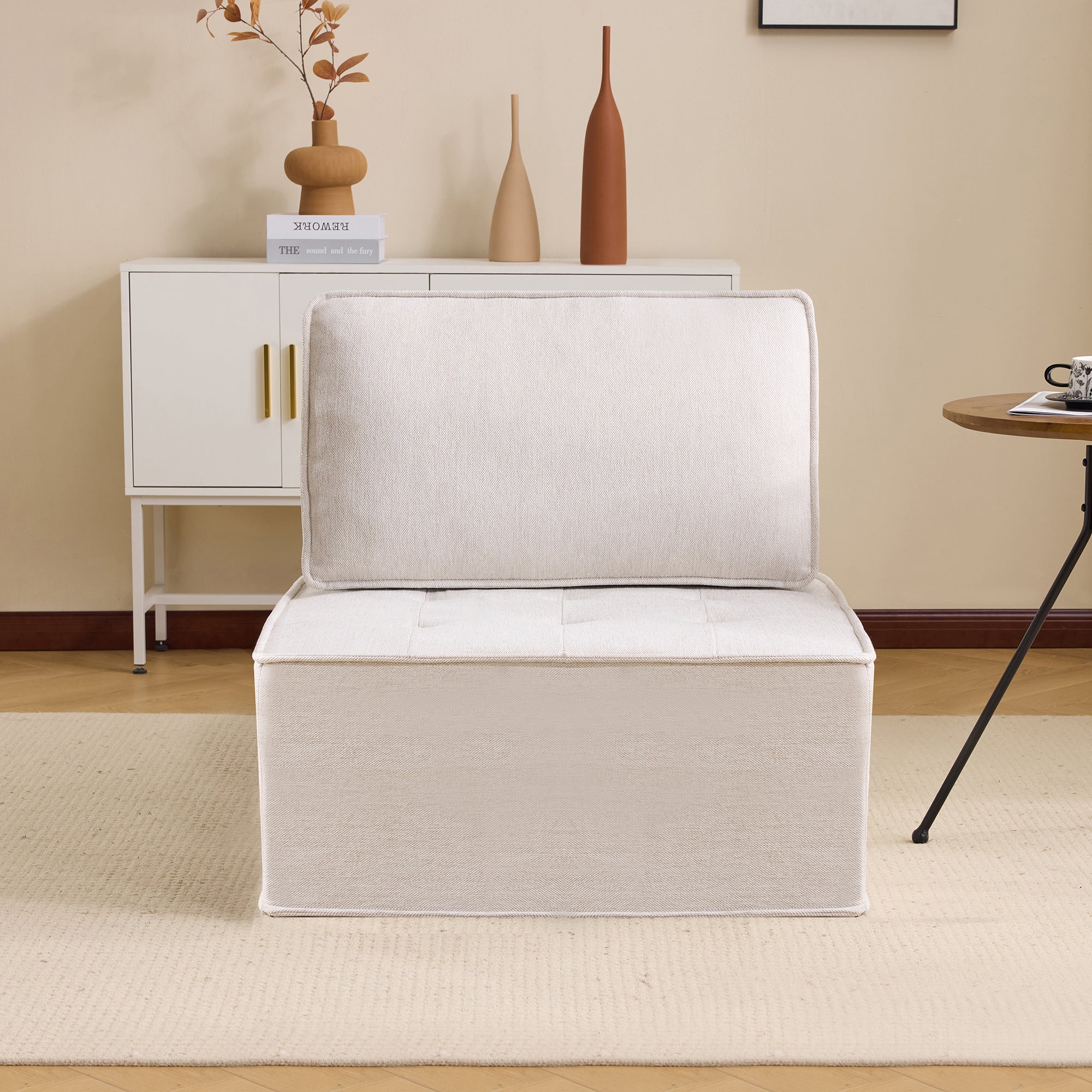 Single Sofa, Small Seating Armchair Beanbag, for Living Room, Bedroom, Guest Room or Children's Room