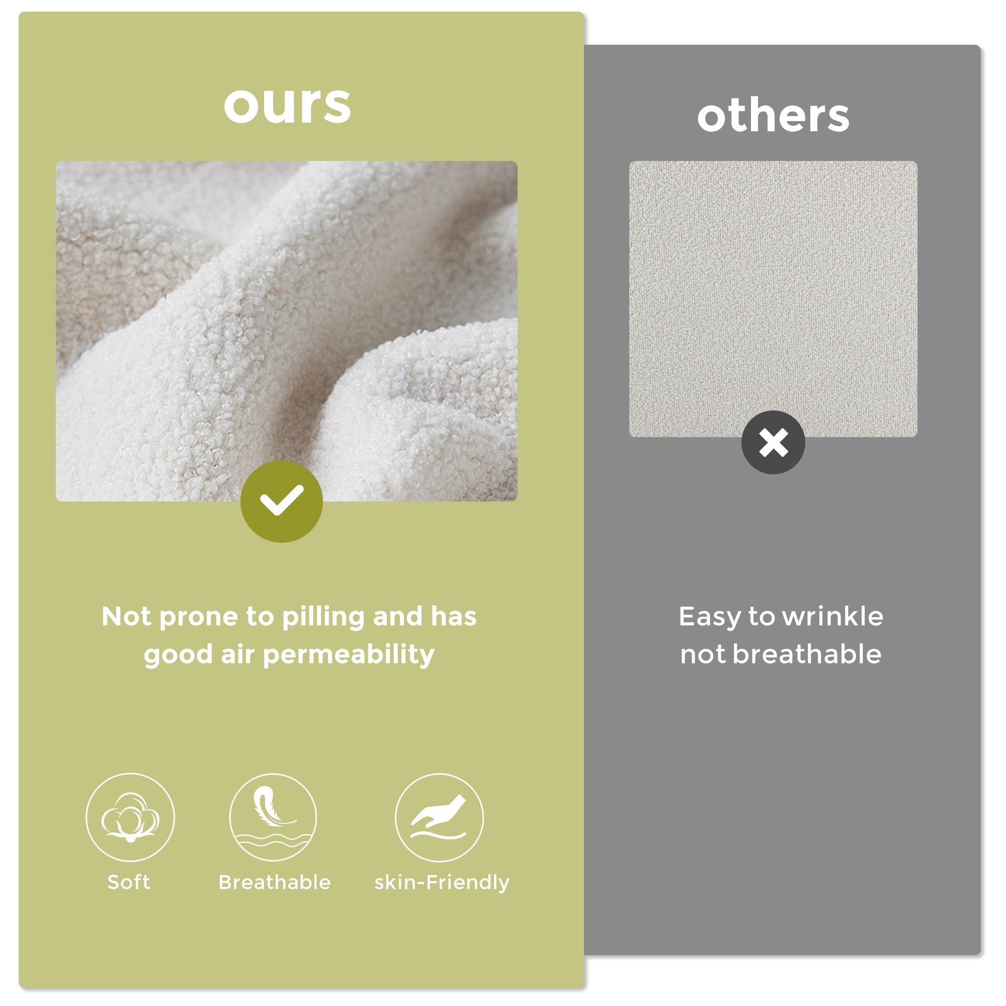 GOMYWAY Accent Chair Mid-Century Modern Armchair, Beige Solid Wood Frame