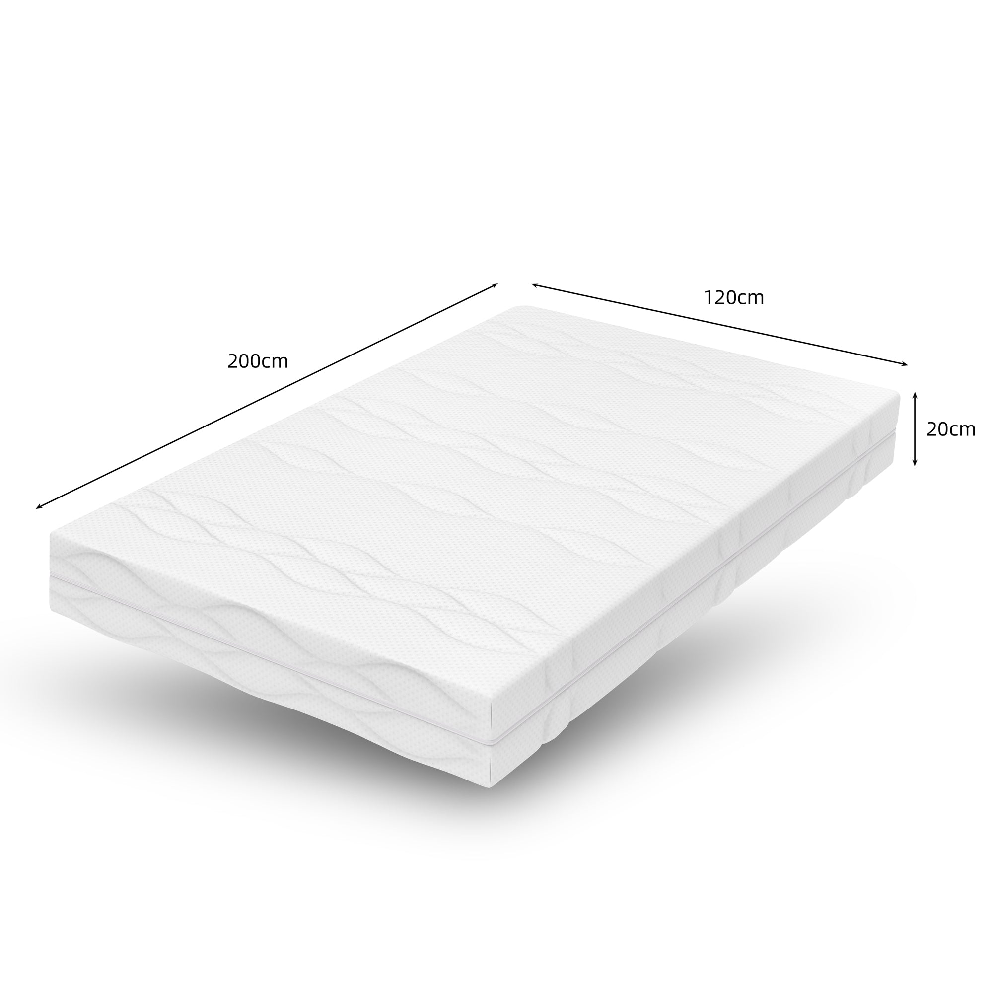 Mattress Pocket Spring H3 7-Zone 120x200cm Oeko-Tex Certified