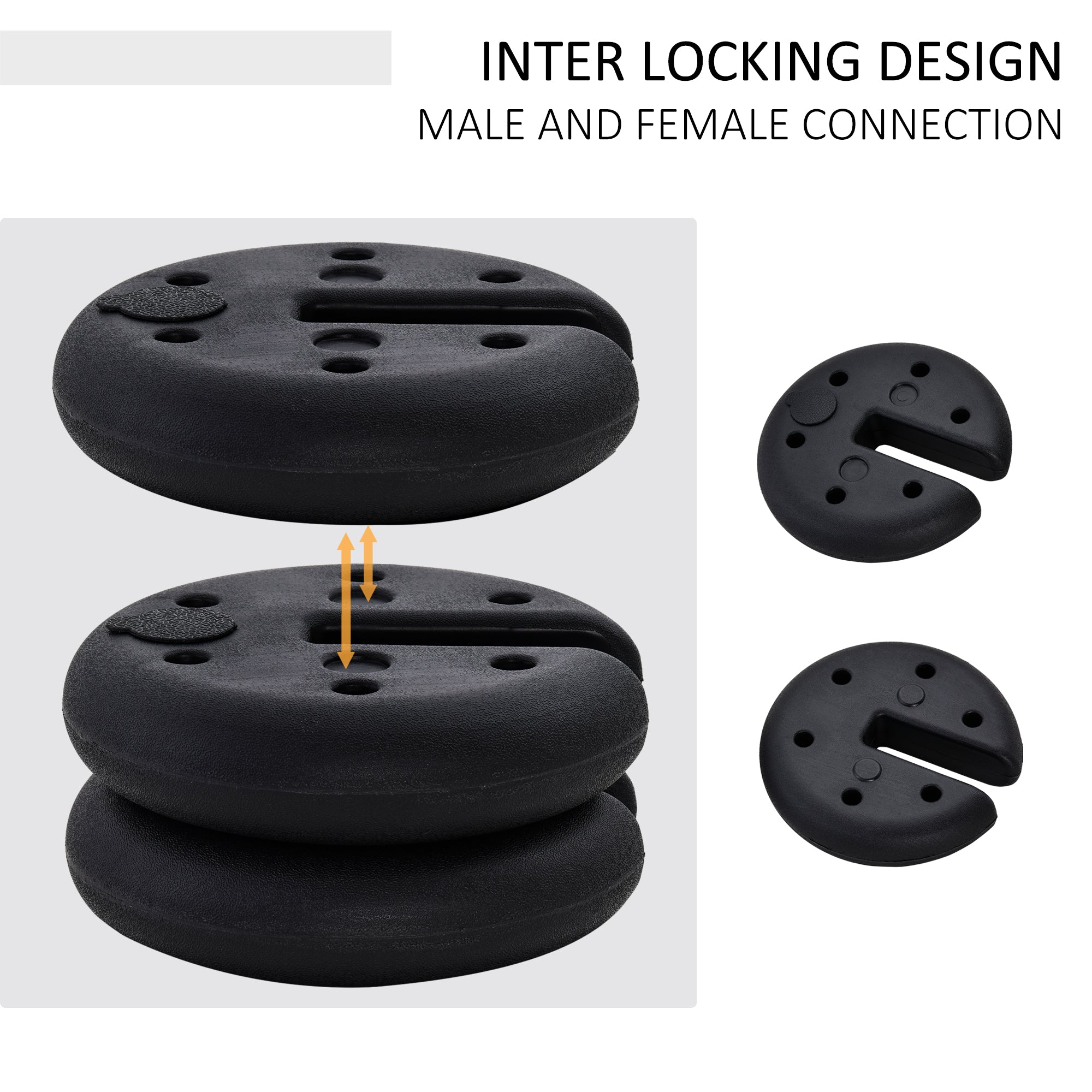 Pop up Canopy Weight Set of 4, Heavy Duty Sand Fillable Tent Leg Weights, Total 20kg