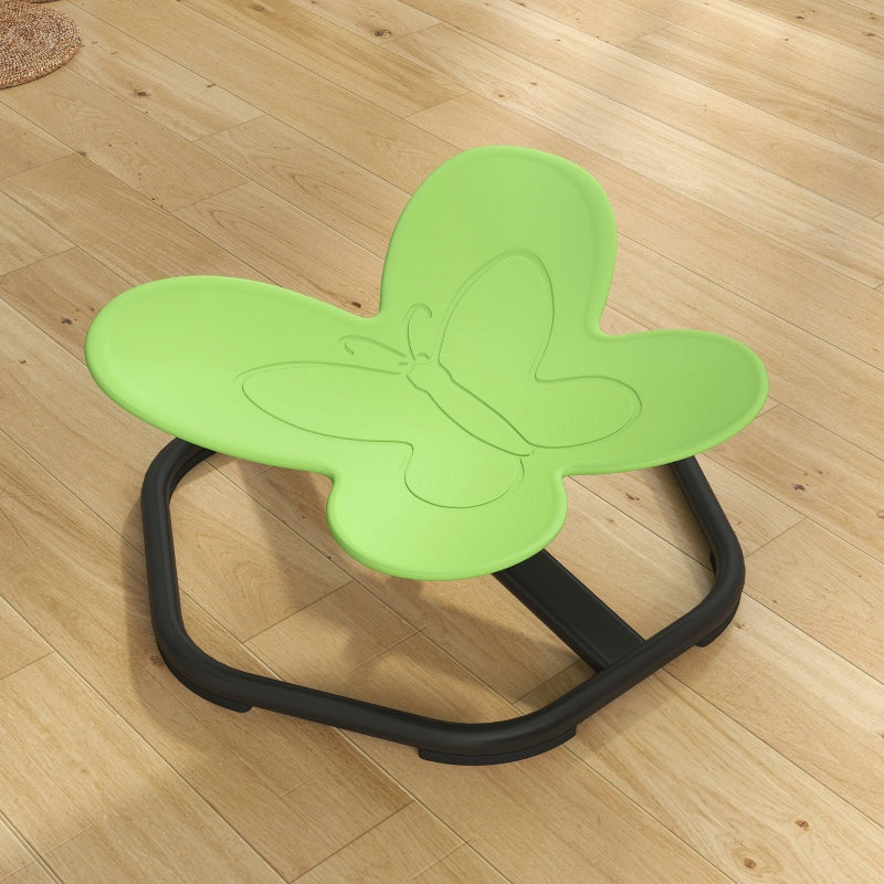 Butterfly-Shaped Swivel Chair, Sensory Spinning for Balance Training, Green