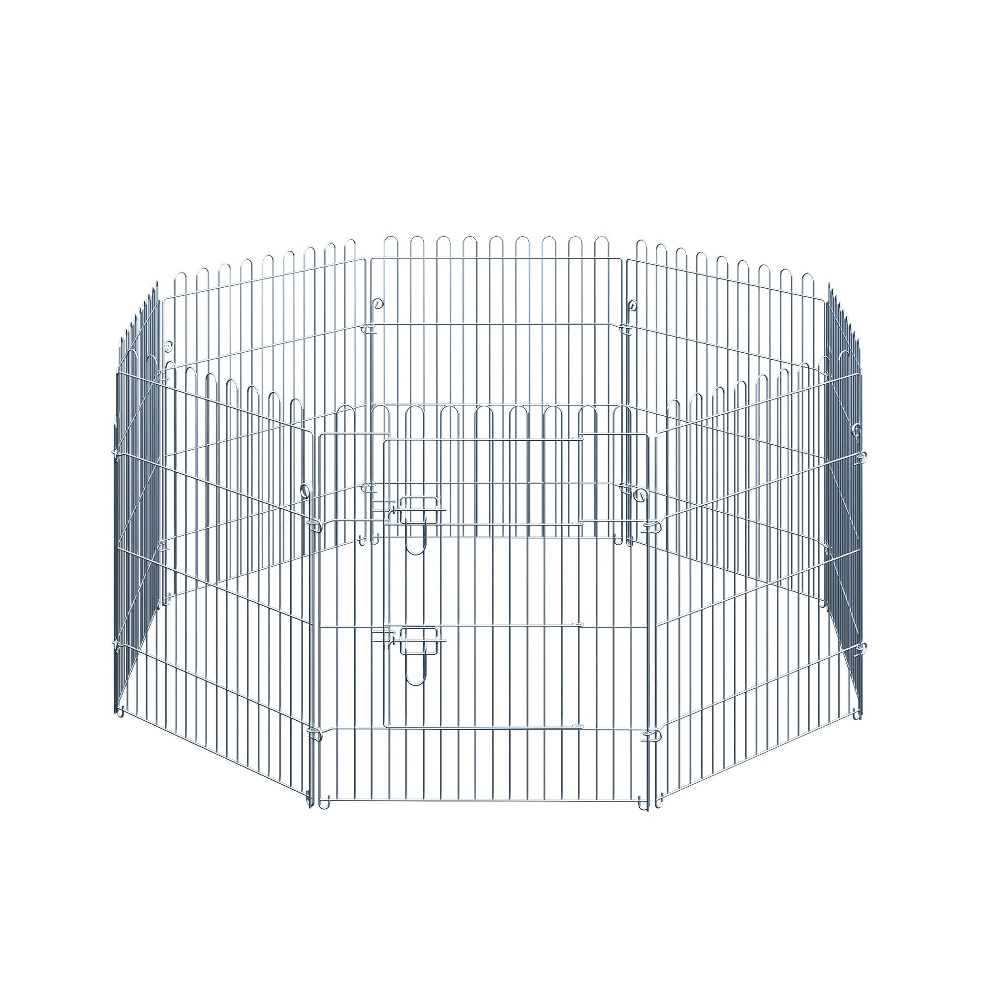 Puppy Run Playpen 8-Piece 63x76cm Safe Stable Metal