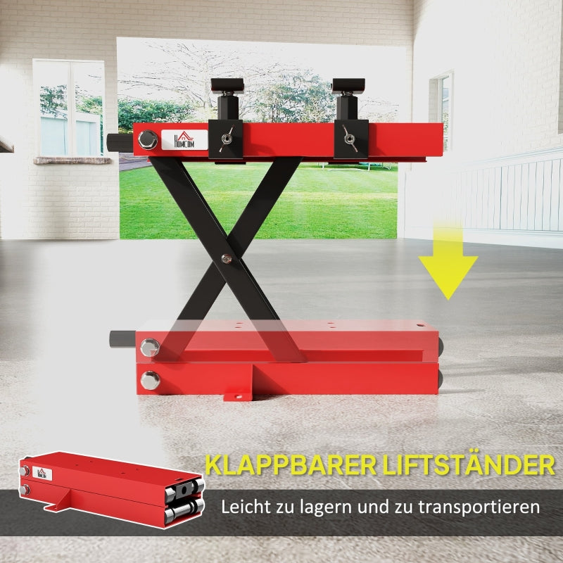Motorcycle Jack, 500 kg Load, Adjustable Scissor Lift, Metal