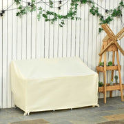 Furniture Cover, 2 Seater Sofa Protector Waterproof for Garden Patio, Beige 600D Oxford Cloth