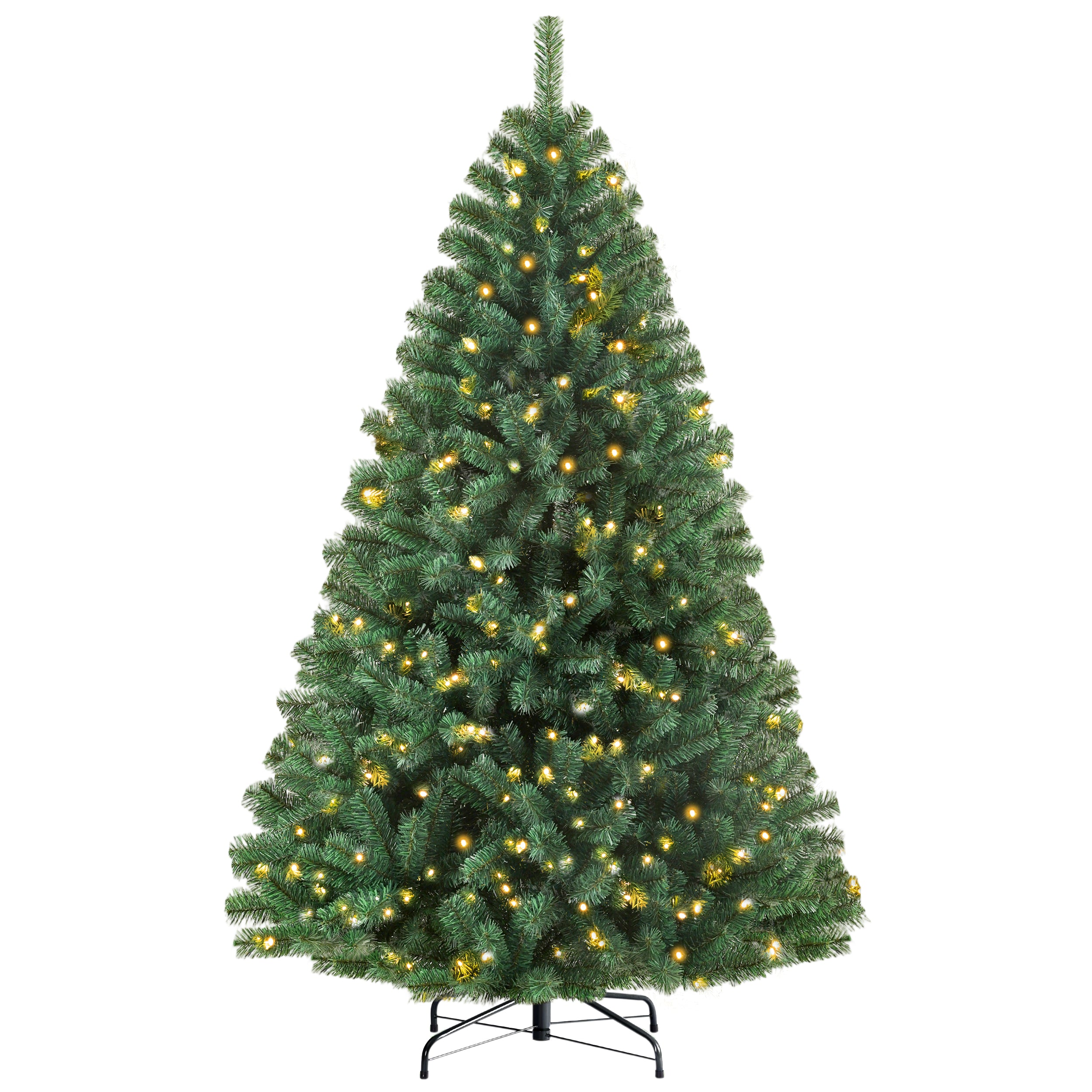 Artificial Christmas Tree 210cm 1050 Tips 270 LED Lights PVC
