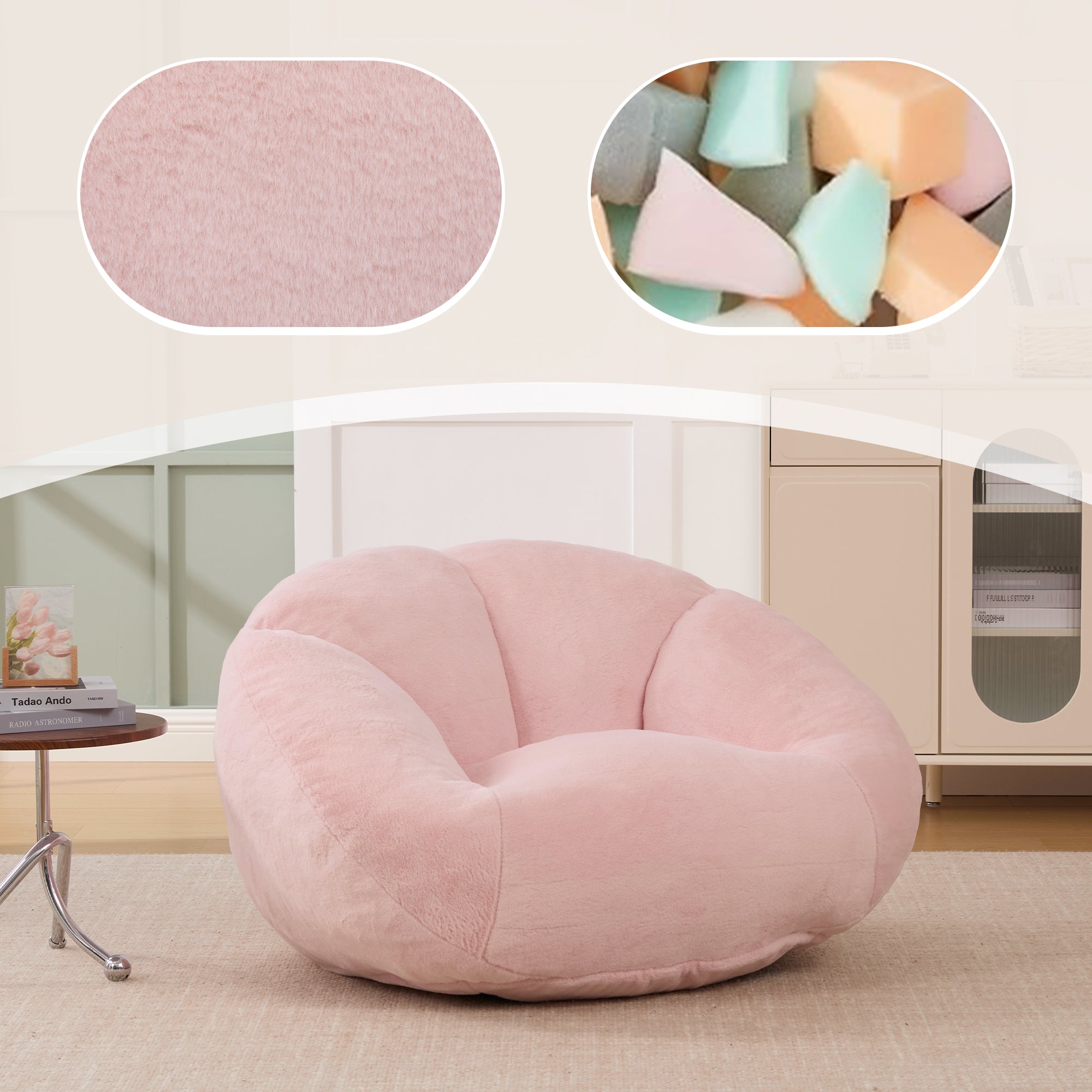 Beanbag Sofa Soft Plush Non-slip No Assembly Required