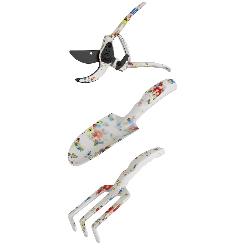 Garden Tool Set 3 Pieces Metal, Multi-colored