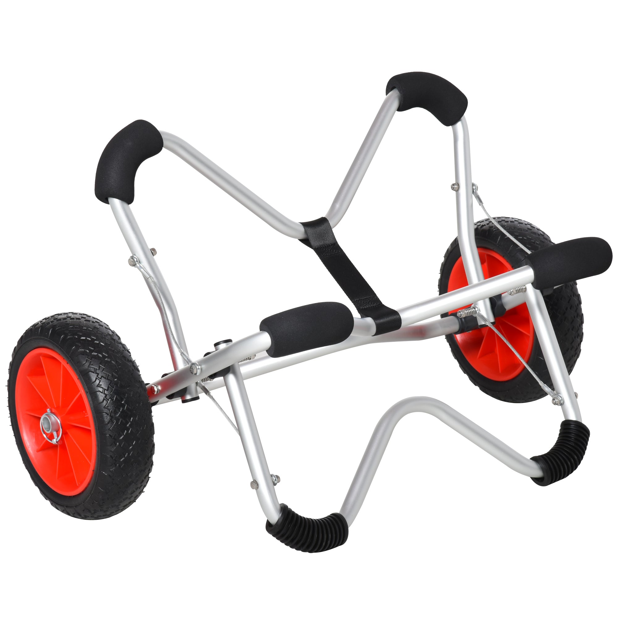Kayak Cart Foldable, PU Tires, 75 kg, Aluminum
