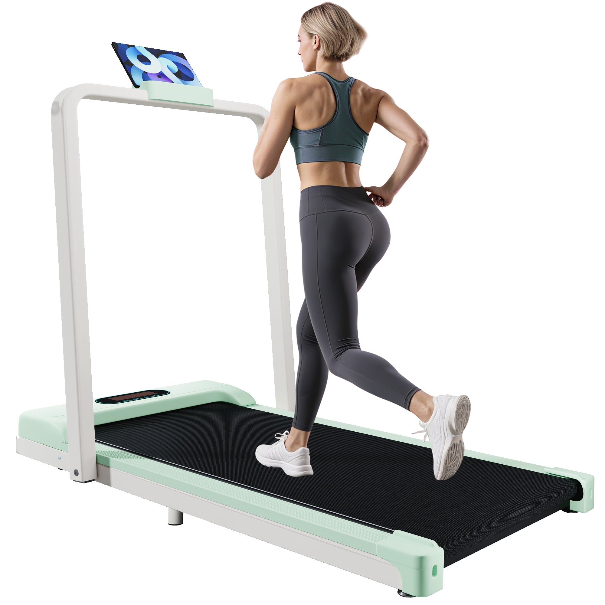 Treadmill, 2-in-1, 1-6 km/h, LED Display, Bluetooth, Foldable