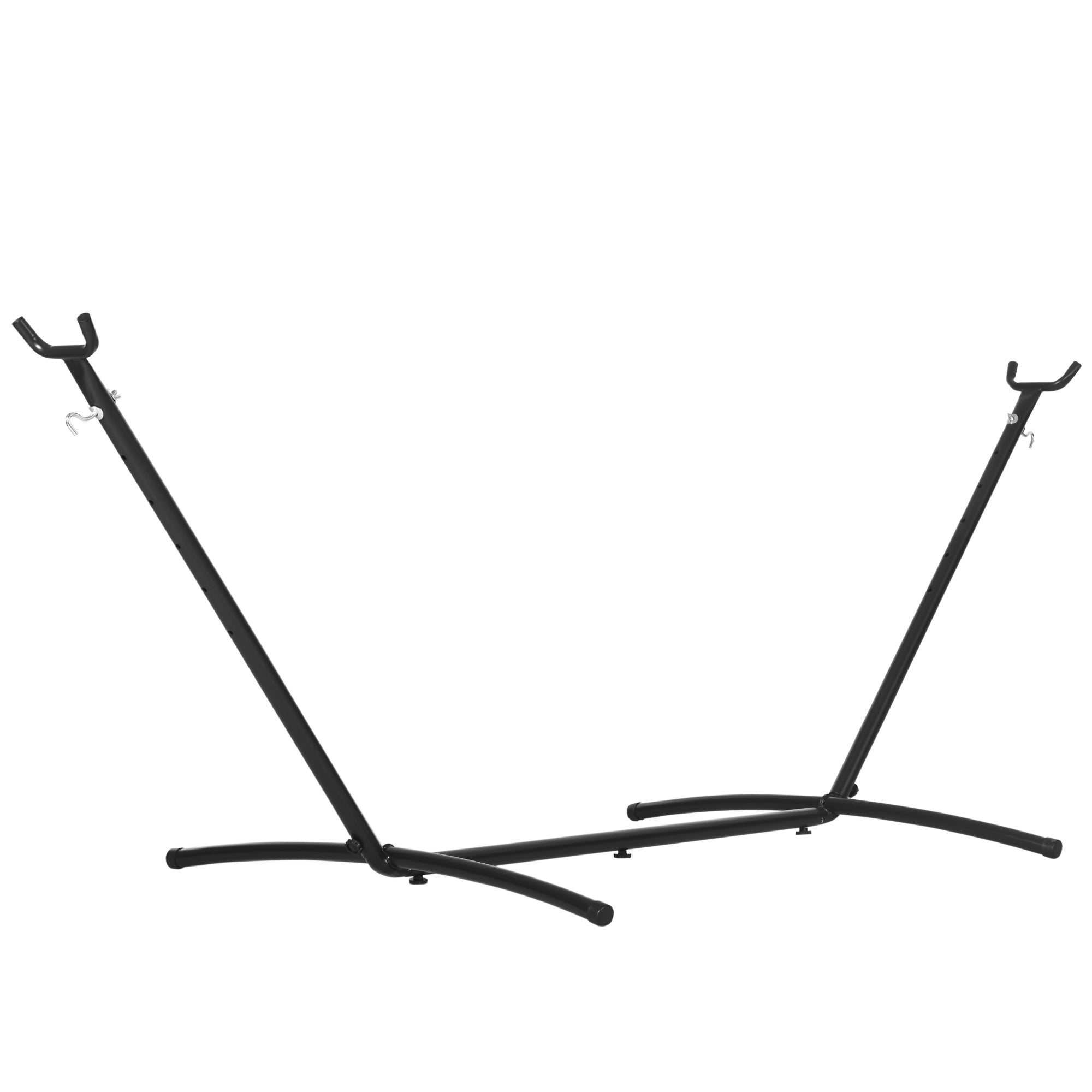 Hammock Stand Metal, with Hooks, 280 x 120 x 110 cm, 120 kg Capacity