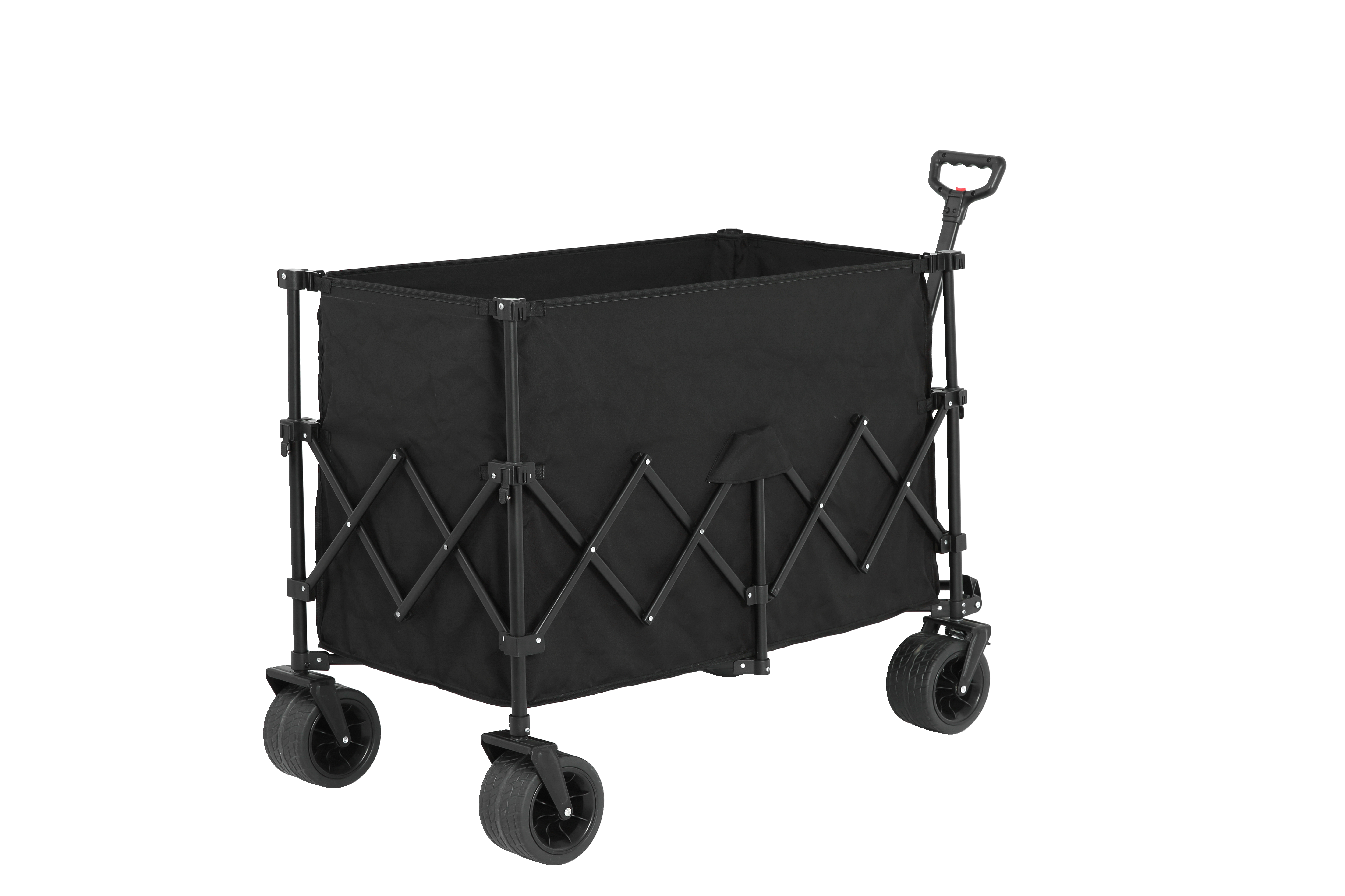 Beach Wagon Collapsible with Big Wheels Heavy Duty Black