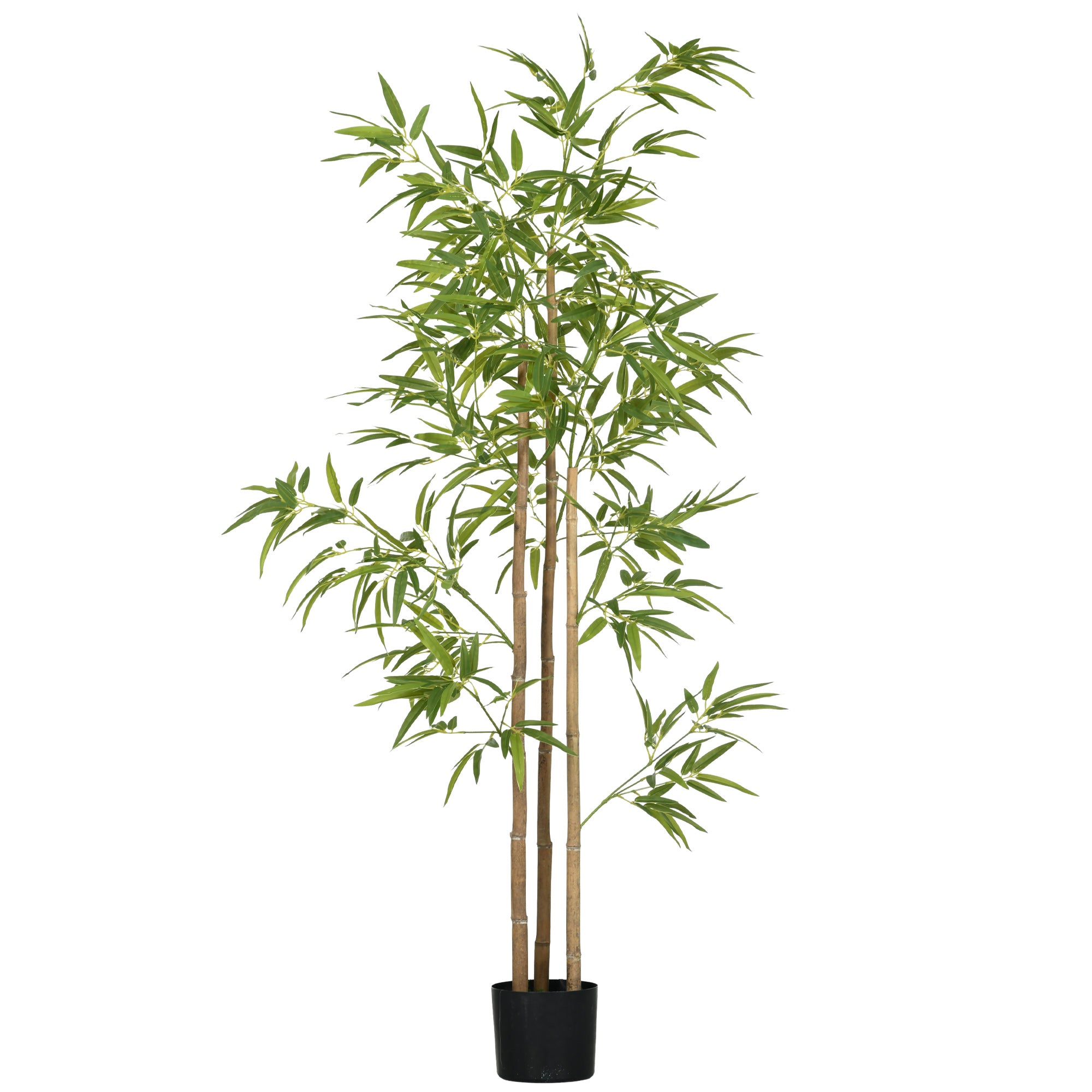Artificial Bamboo Plant, 180cm with 830 Leaves, Green