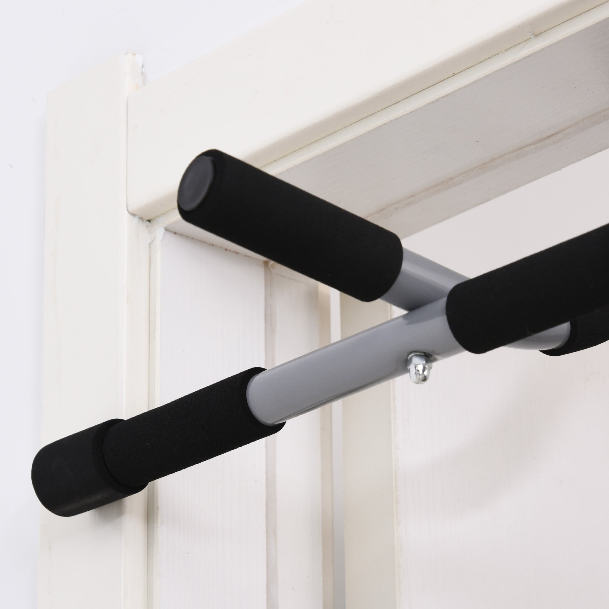 Pull-up Bar Multifunctional Training Bracket Door Bar Steel Black Grey