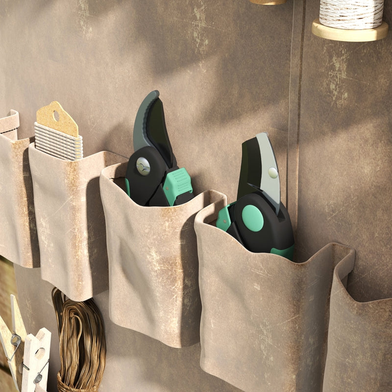 Garden Tool Set 2 Pieces Metal with Pruning Shears Green and Black