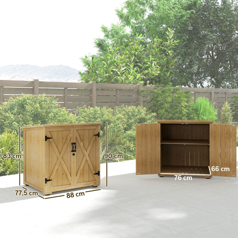 Outdoor Storage Box Weatherproof Asphalt Roof - Dark Grey