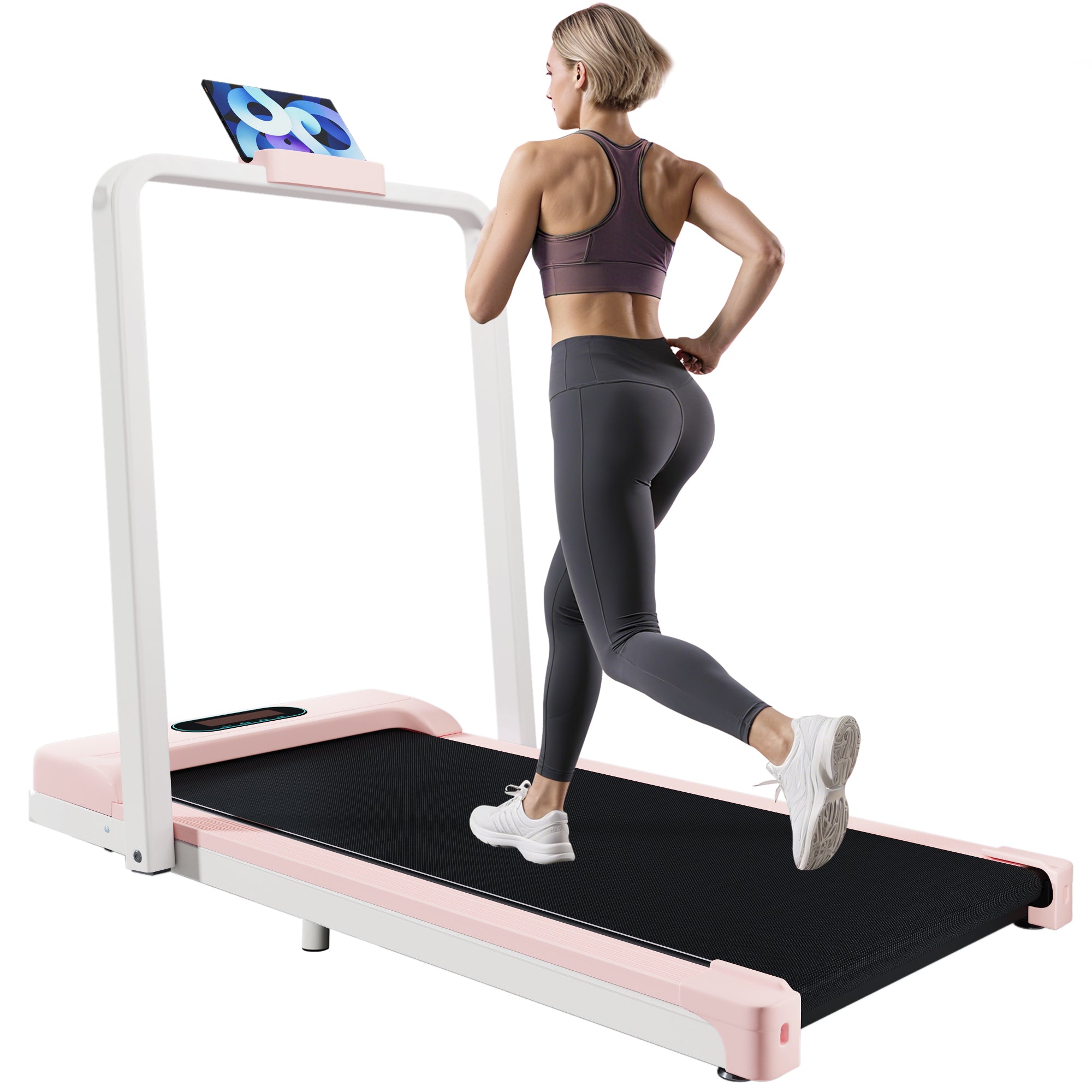 Treadmill, 2-in-1, Remote Control, LED Display, Bluetooth, Foldable